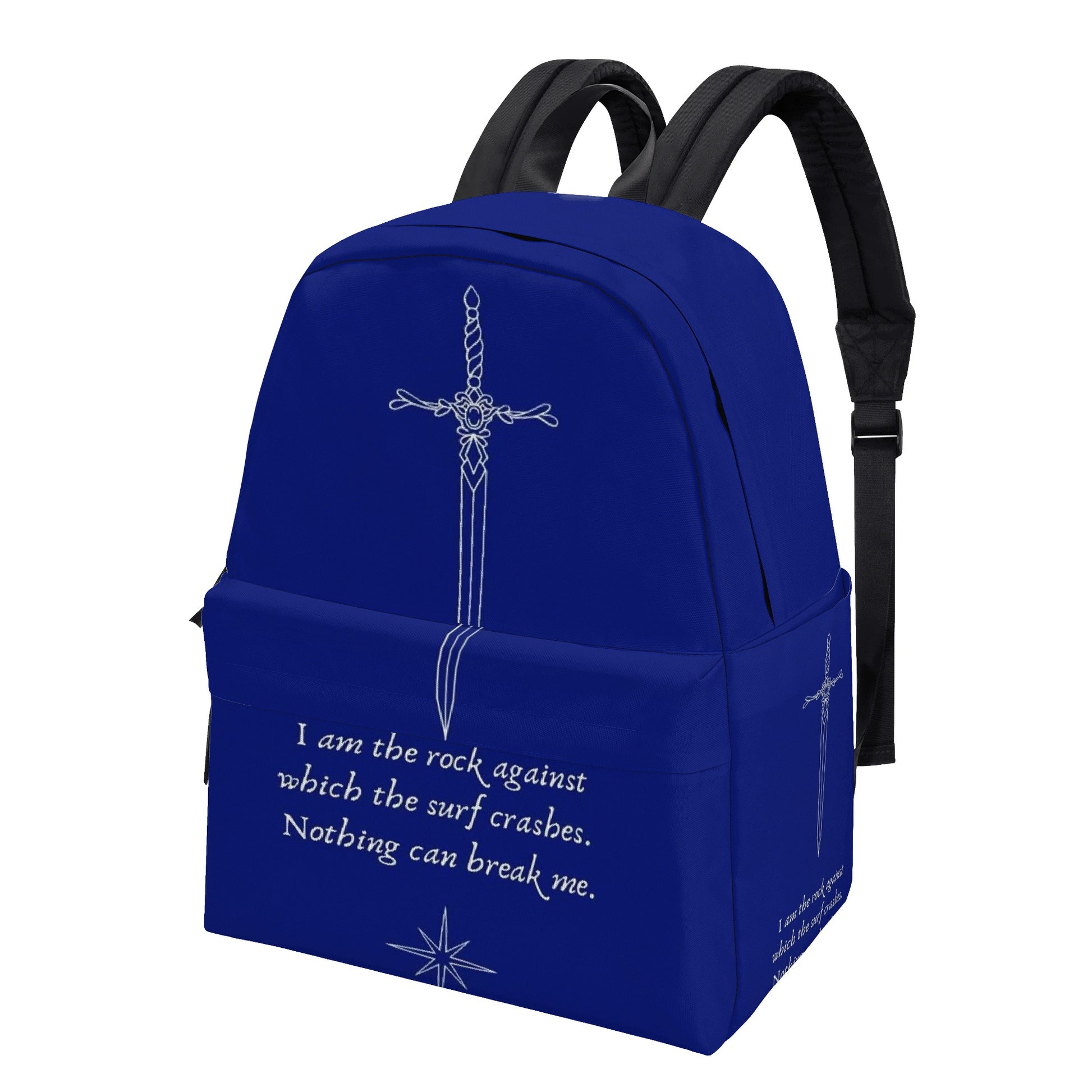 Throne of Glass Backpack, Rock Against Surf Quote, Fantasy Bookish Gift for Readers BPVLR21
