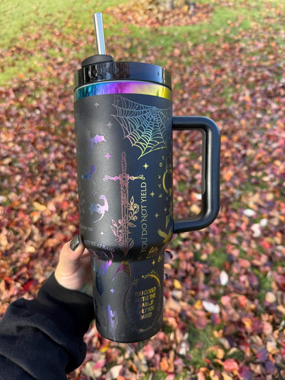 We Are Thirteen Tumbler 30oz/40oz,Throne of Glass Tumbler, Blackbeak Tumbler, Bookish Gift. VLR04