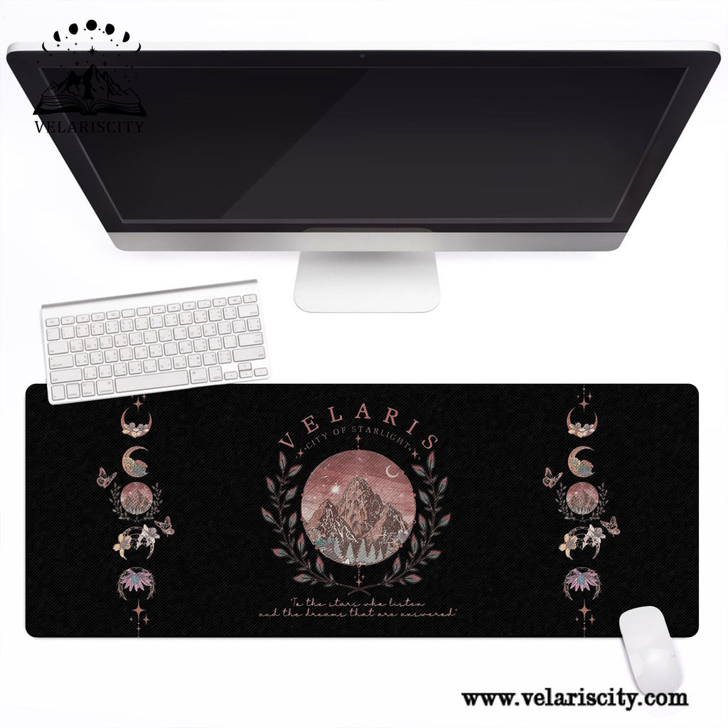 Velaris Desk Mat, ACOTAR City of Starlight Mouse Pad, A Court of Thorns and Roses Fantasy Desk Pad DMVLR06