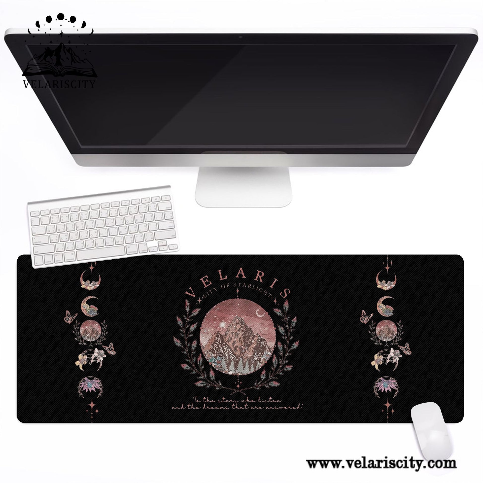 Velaris Desk Mat, ACOTAR City of Starlight Mouse Pad, A Court of Thorns and Roses Fantasy Desk Pad DMVLR06
