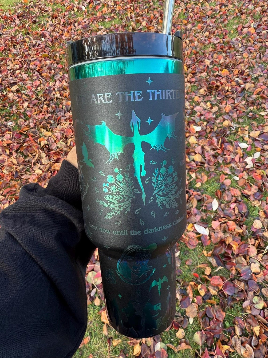 We Are Thirteen Tumbler 30oz/40oz,Throne of Glass Tumbler, Blackbeak Tumbler Gift. VLR04