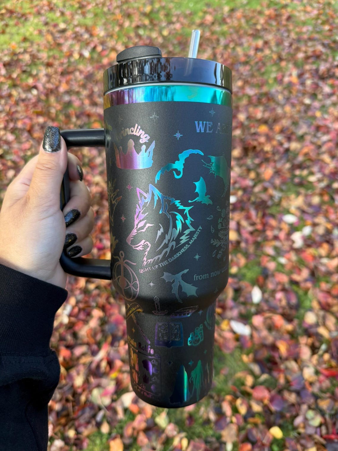 We Are Thirteen Tumbler 30oz/40oz,Throne of Glass Tumbler, Blackbeak Tumbler, Bookish Gift. VLR04