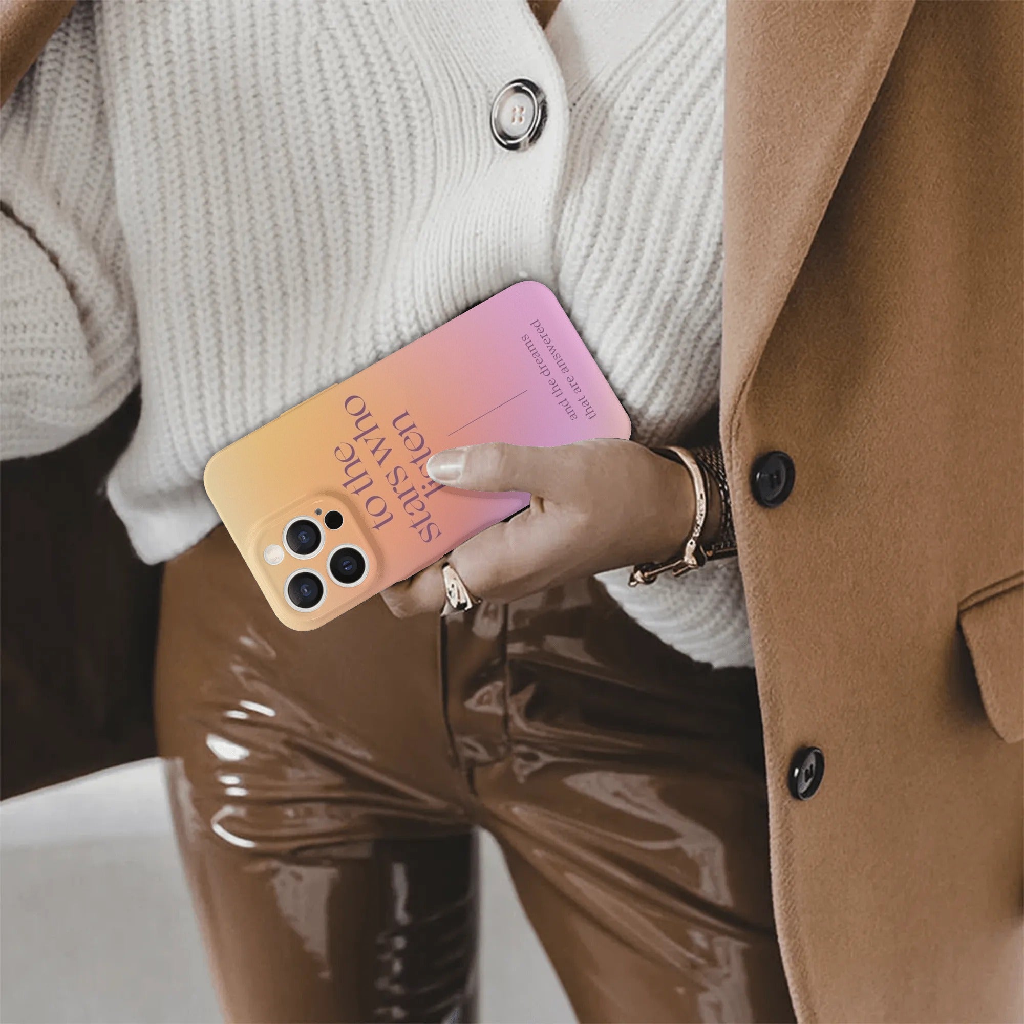 "To the stars who listen.." Quote Inspired Phone Case - ACOTAR Inspired Design, Fantasy Novel iPhone Cover, Book Lover Gift PCVLR22