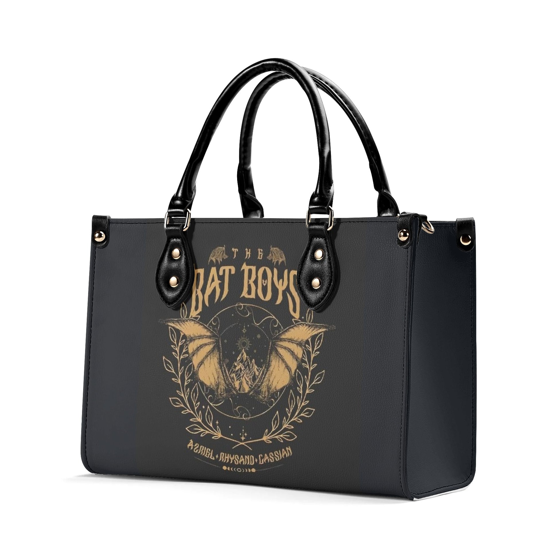 The Bat Boys Leather Bag, ACOTAR Inspired Bag, Personalized Leather Bag, Fantasy Leather Handbag, Perfect Gift for Women. HBVLR24