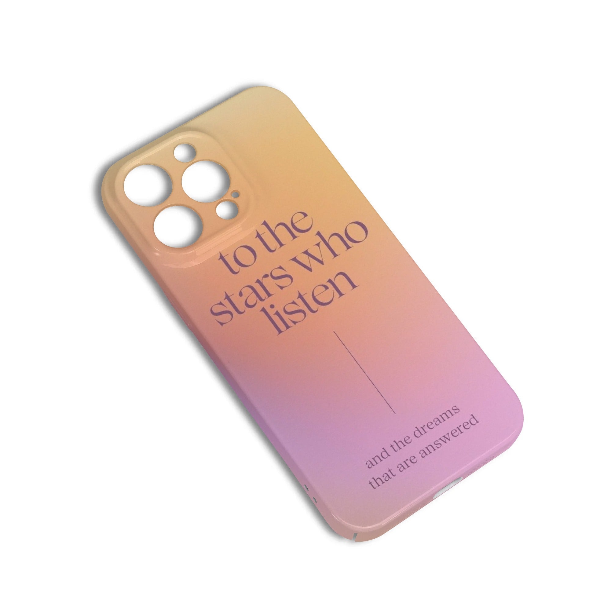 "To the stars who listen.." Quote Inspired Phone Case - ACOTAR Inspired Design, Fantasy Novel iPhone Cover, Book Lover Gift PCVLR22