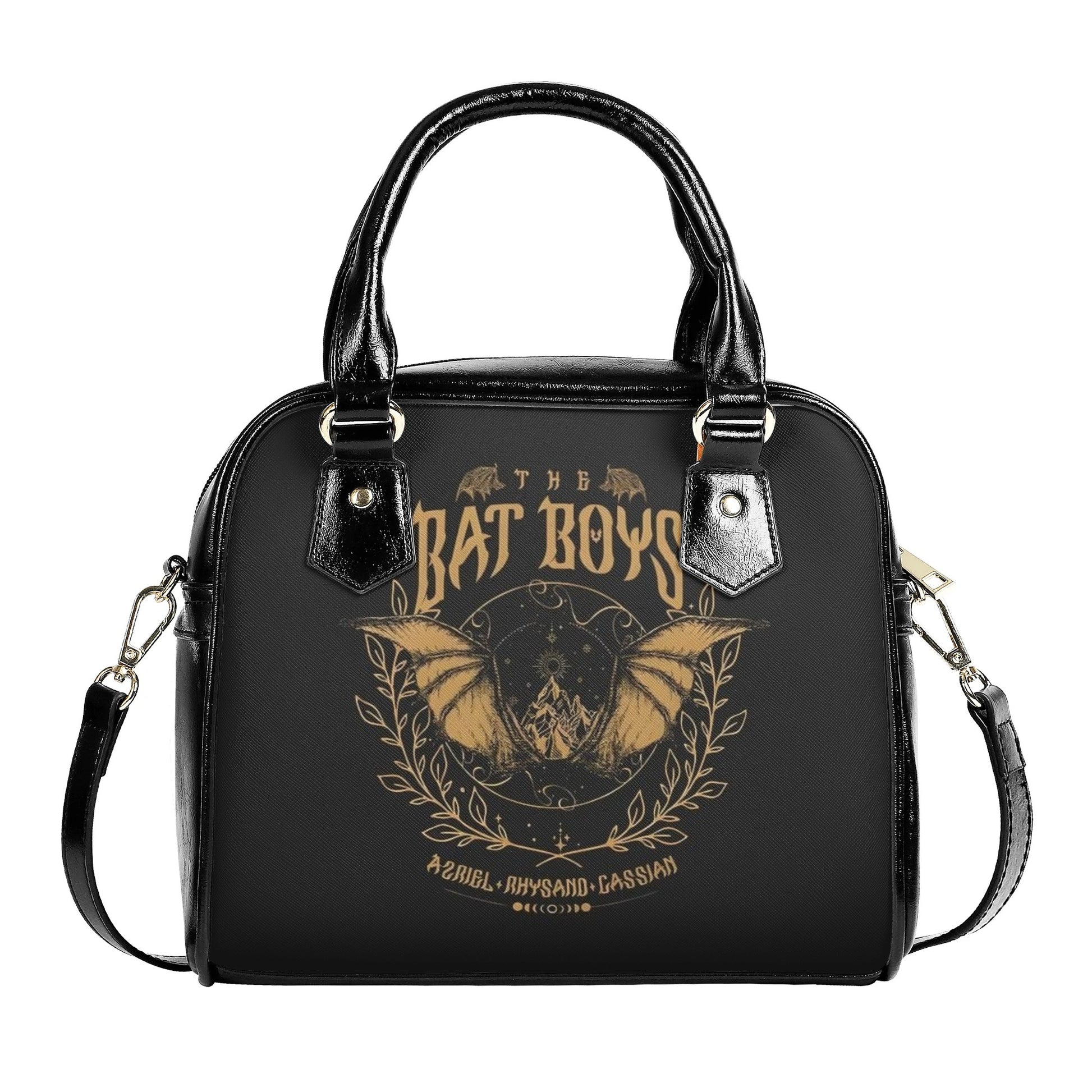 The Bat Boys Leather Bag, ACOTAR Inspired Bag, Personalized Leather Bag, Fantasy Leather Handbag, Perfect Gift for Women. HBVLR24