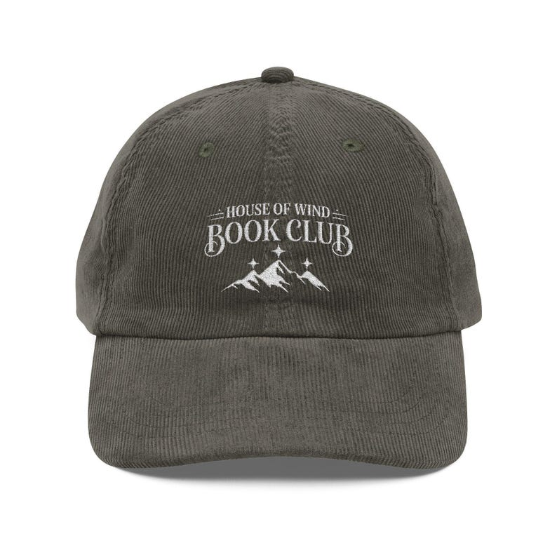 House of Wind Book Club Corduroy Dad Hat, ACOTAR Inspired Embroidered Cap, Bookish Fantasy Gift for Readers VLRH36
