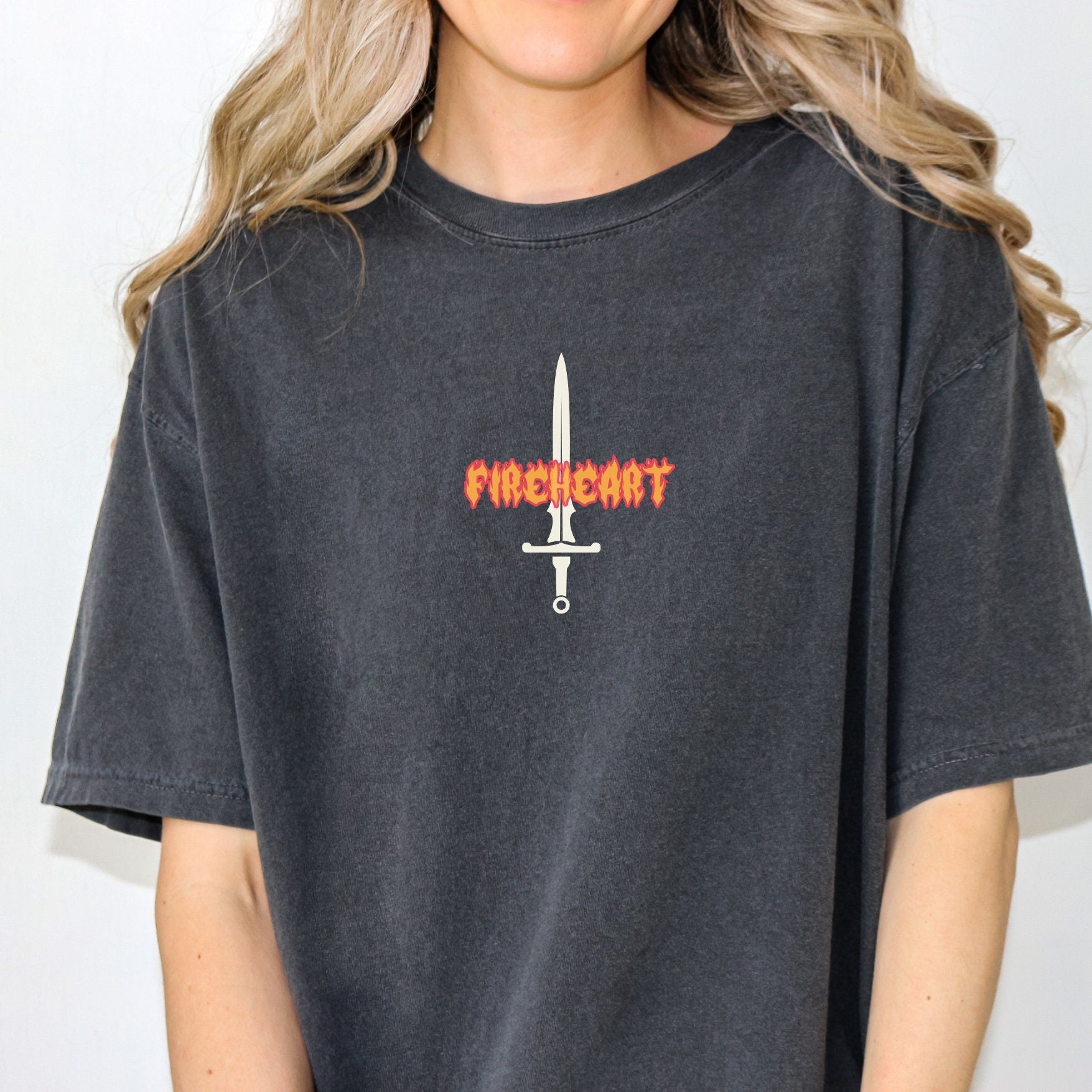 Comfort Colors® Fireheart, Aelin, The Thirteen, TOG, Throne of Glass, Book Shirt Booktok Merch, Bookish T-shirt, Romantasy, Fantasy Reader, Spicy, Book Club CFVLR87