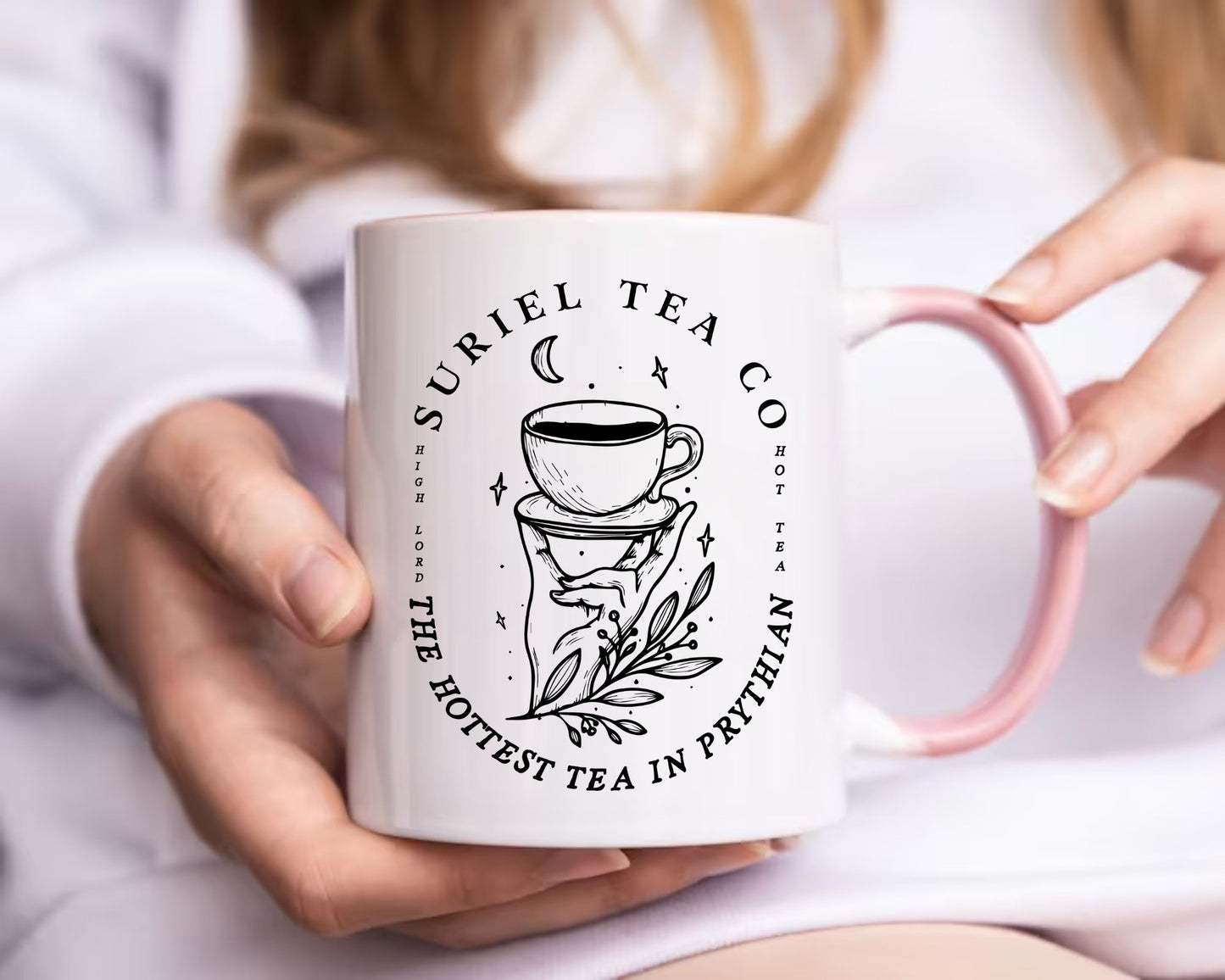 Suriel Tea Co Banned Books Mugs, Bookish Gift Booktok Smut Mug, Reading Gifts for Librarian Cup Book Lover Gift for Women Smut Reader MGVLR24