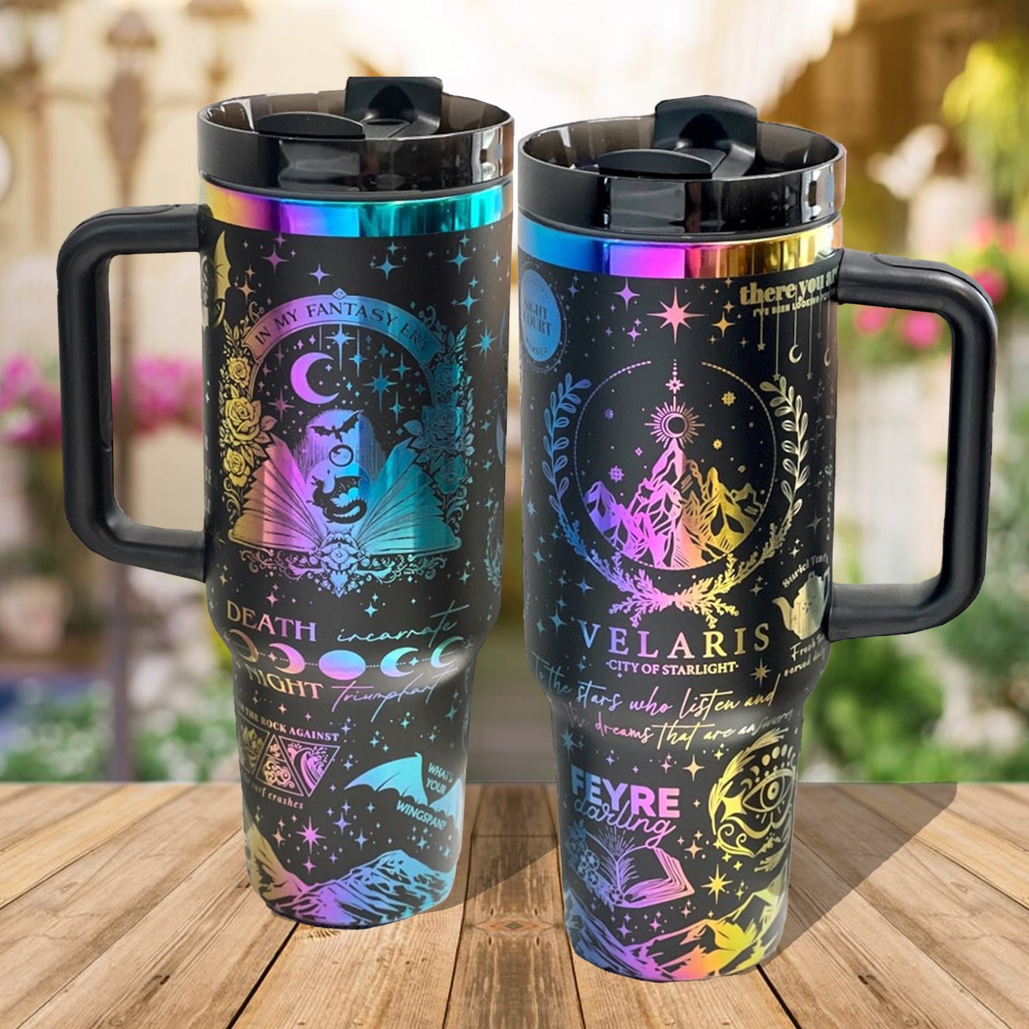 Velaris City of Starlight Tumbler 30oz/40oz, Death And Night Tumbler, Acotar Tumbler. VLR28