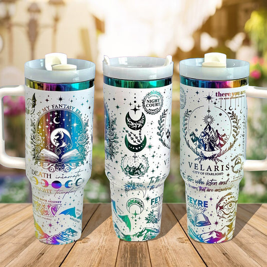 Velaris City of Starlight Tumbler 30oz/40oz, Death And Night Tumbler, Velaris Bookish Gift. VLR11