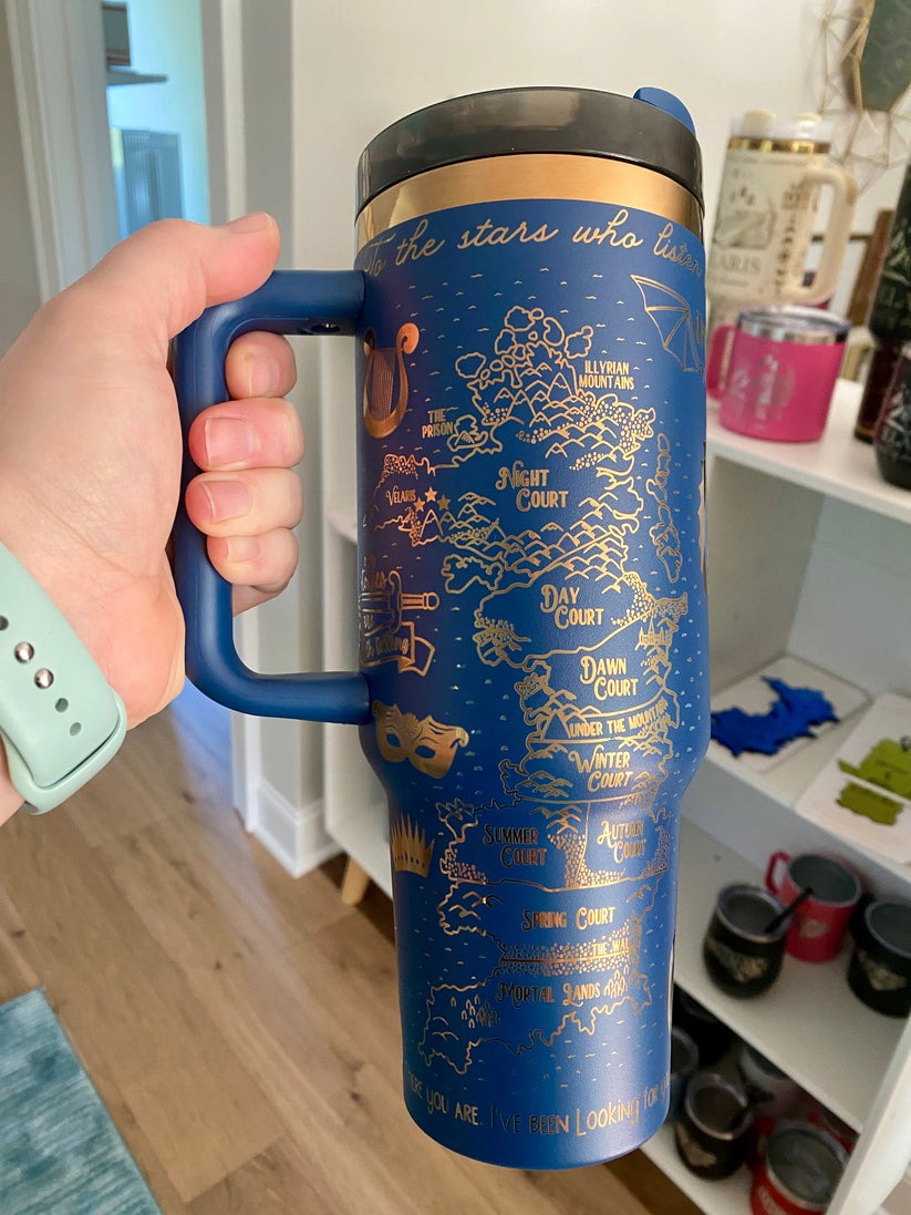 Velaris City Court of Dream Tumbler 30oz/40oz, Death And Night Tumbler, Acotar Bookish Gift. VLR29