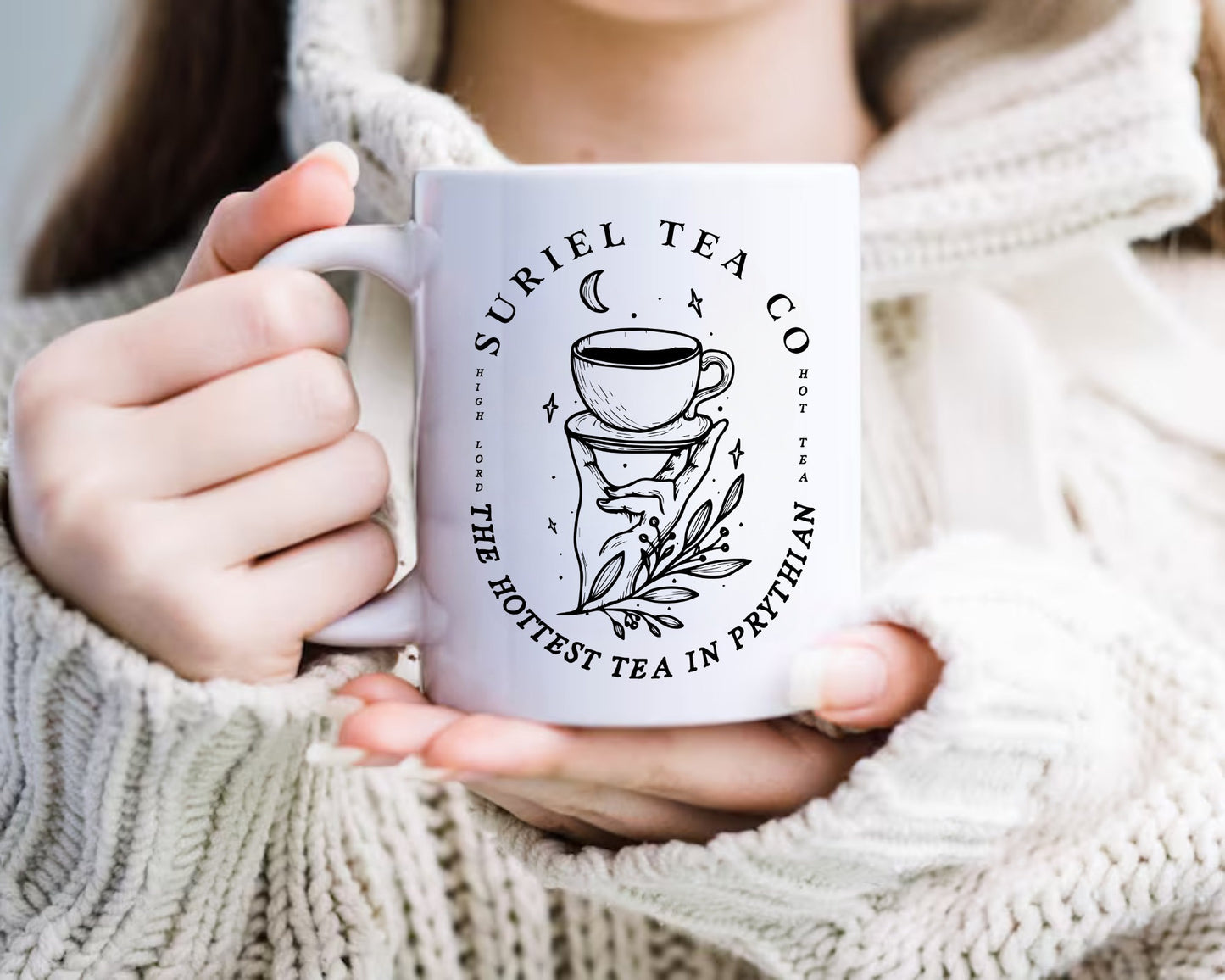 Suriel Tea Co Banned Books Mugs, Bookish Gift Booktok Smut Mug, Reading Gifts for Librarian Cup Book Lover Gift for Women Smut Reader MGVLR24