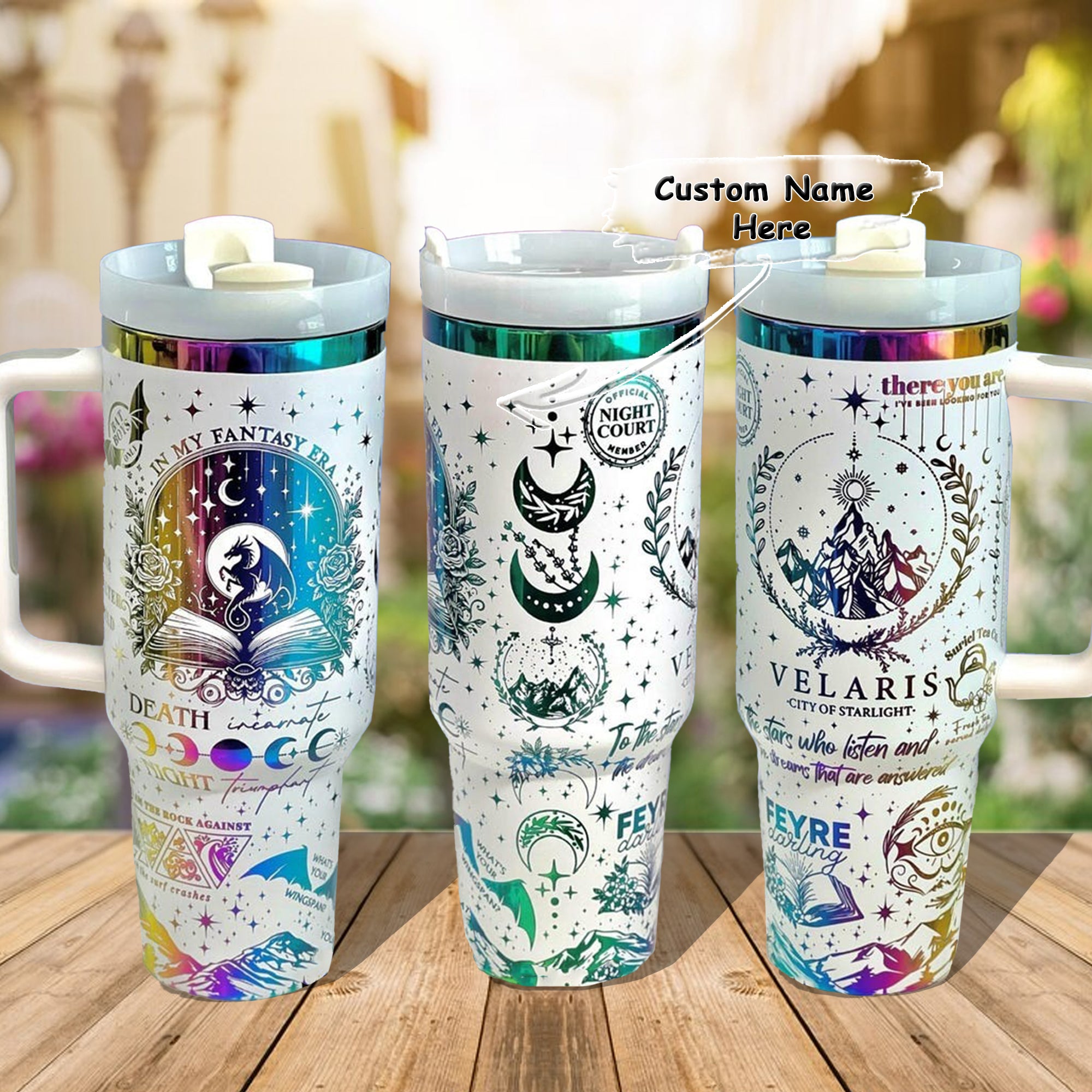 Velaris City of Starlight Tumbler 30oz/40oz, Death And Night Tumbler, Acotar Tumbler. VLR11