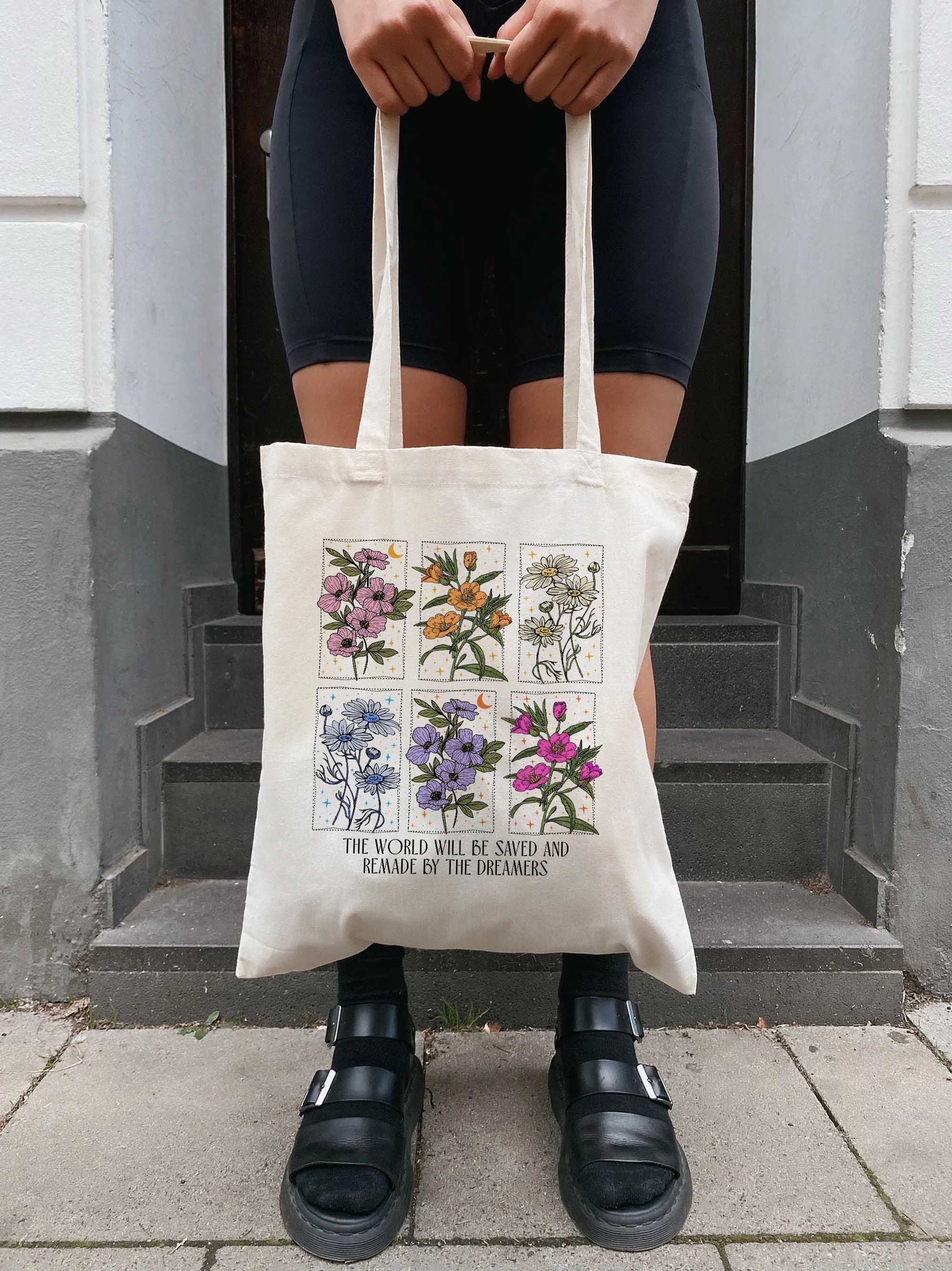 Throne Of Glass Tote Bag, The World Will Be Saved And Remade By The Dreamers Tote Bag, Sarah J Maas Tote Bag, Aelin Quote Tote Bag, SJM Bag TBVLR23