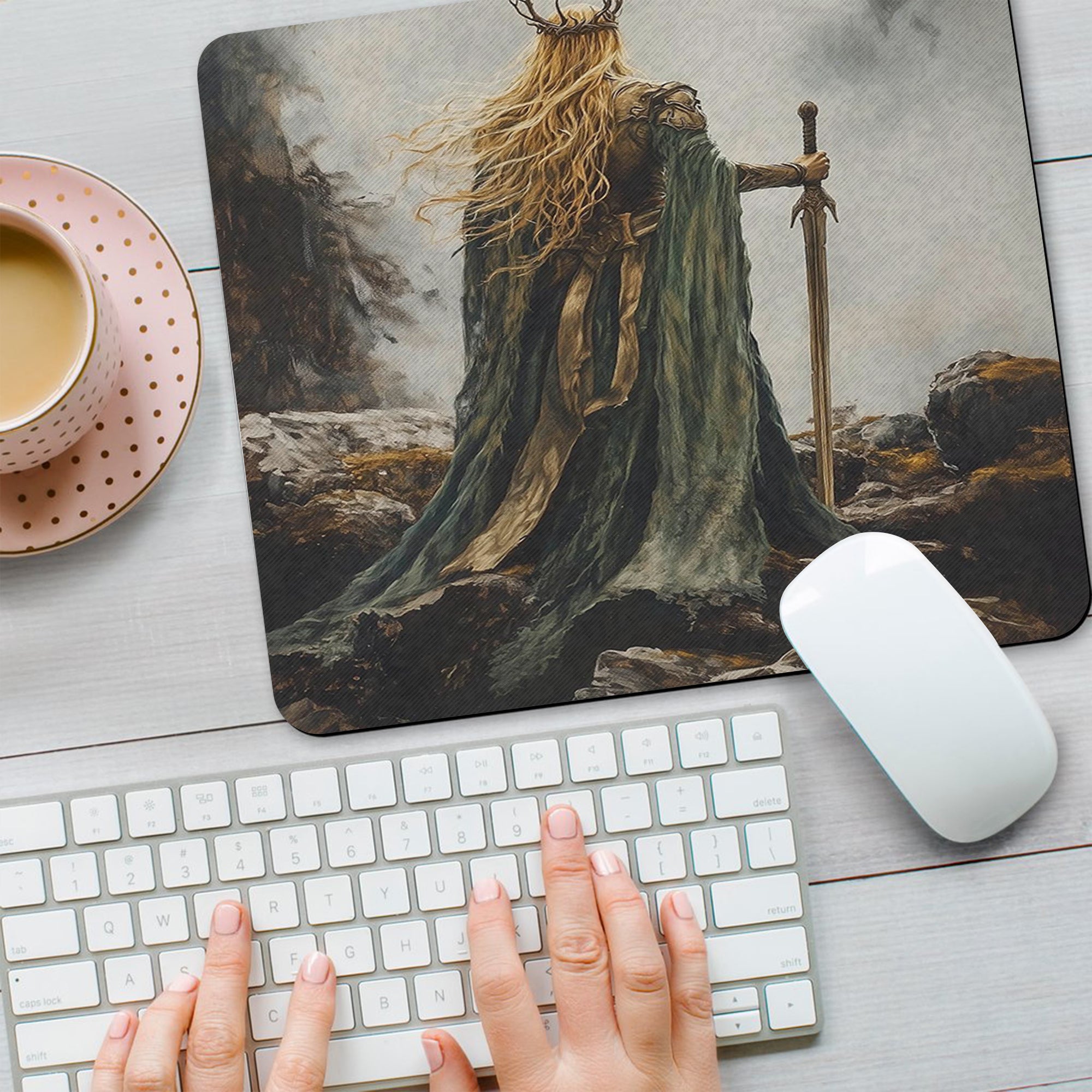 Throne of Glass Desk Mat, Manon Blackbeak, Dorian Havilliard, Aelin Galathynius Mouse Pad, Sarah J Maas Inspired Desk Pad DMVLR25