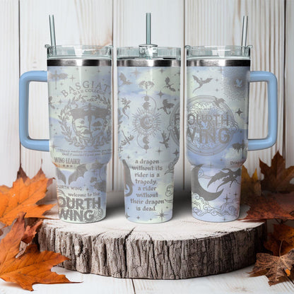 Basgiath War College Fourth Wing Tumbler 30oz/40oz, Fourth Wing Tumbler, Velaris Bookish Gift. VLR25