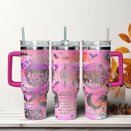 Basgiath War College Fourth Wing Tumbler 30oz/40oz, Fourth Wing Tumbler, Velaris Bookish Gift. VLR25