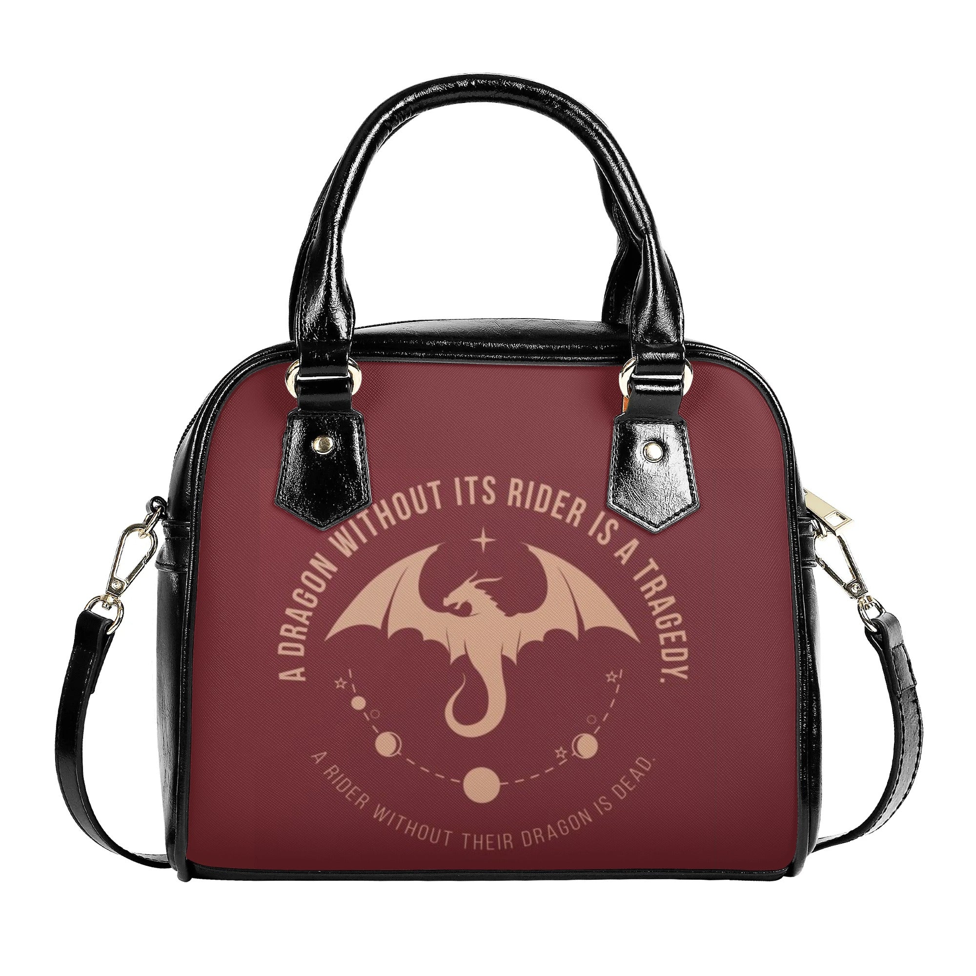 "A Dragon Without Its Rider Is A Tragedy"  Leather Bag, Fourth Wing Inspired Bag, Personalized Leather Bag, Fantasy Leather Handbag, Perfect Gift for Women. HBVLR26
