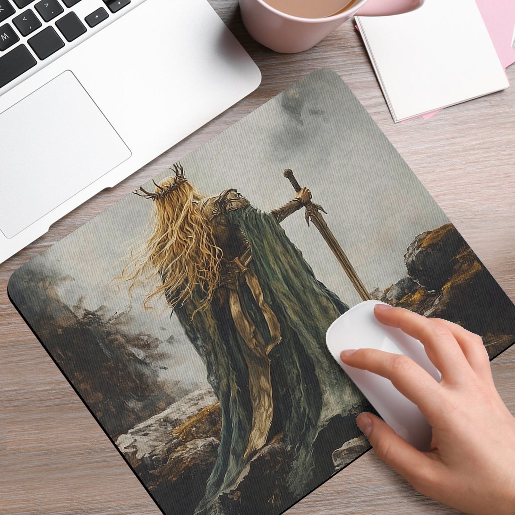 Throne of Glass Desk Mat, Manon Blackbeak, Dorian Havilliard, Aelin Galathynius Mouse Pad, Sarah J Maas Inspired Desk Pad DMVLR25