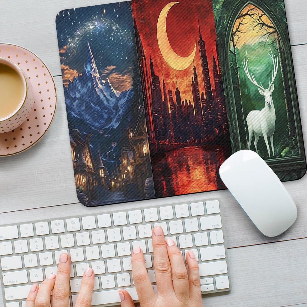 ACOTAR Desk Mat, Velaris Night Court, Crescent City, Great Stag Mouse Pad, SJM Inspired Desk Pad DMVLR26