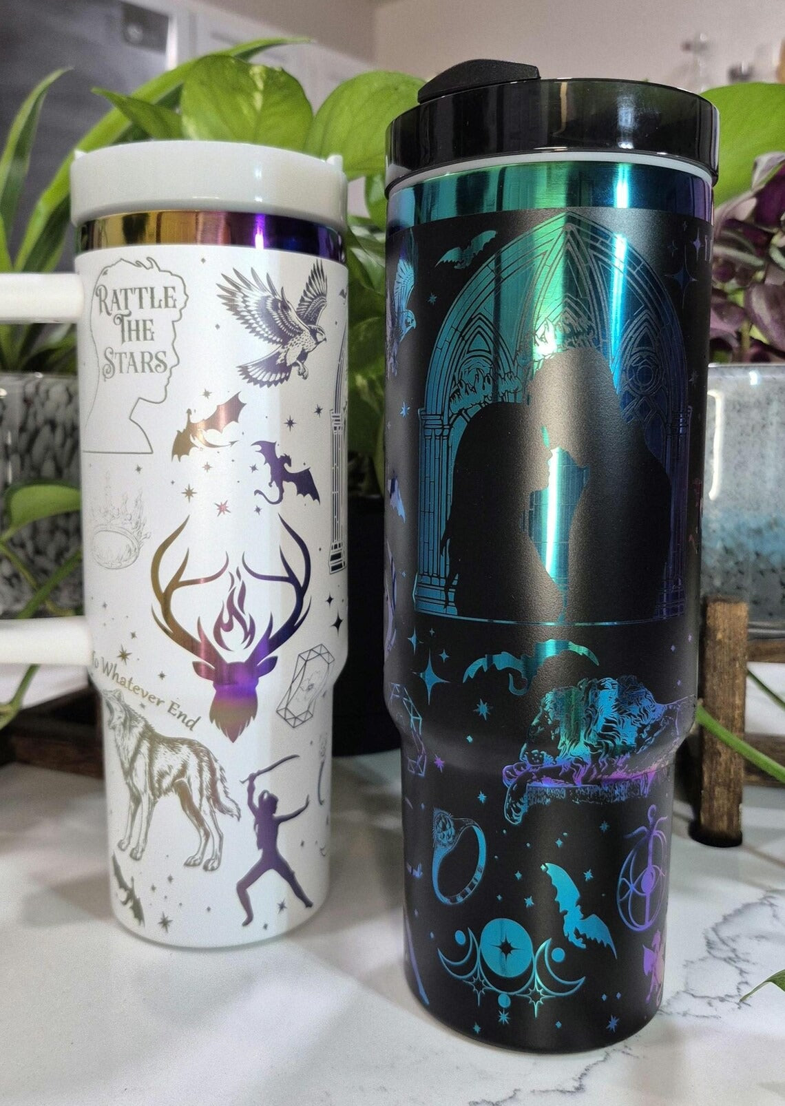 Throne Of Glass Book Tumbler 30oz/40oz, You do not Yield Tumbler, Fireheart Tumbler. VLR30
