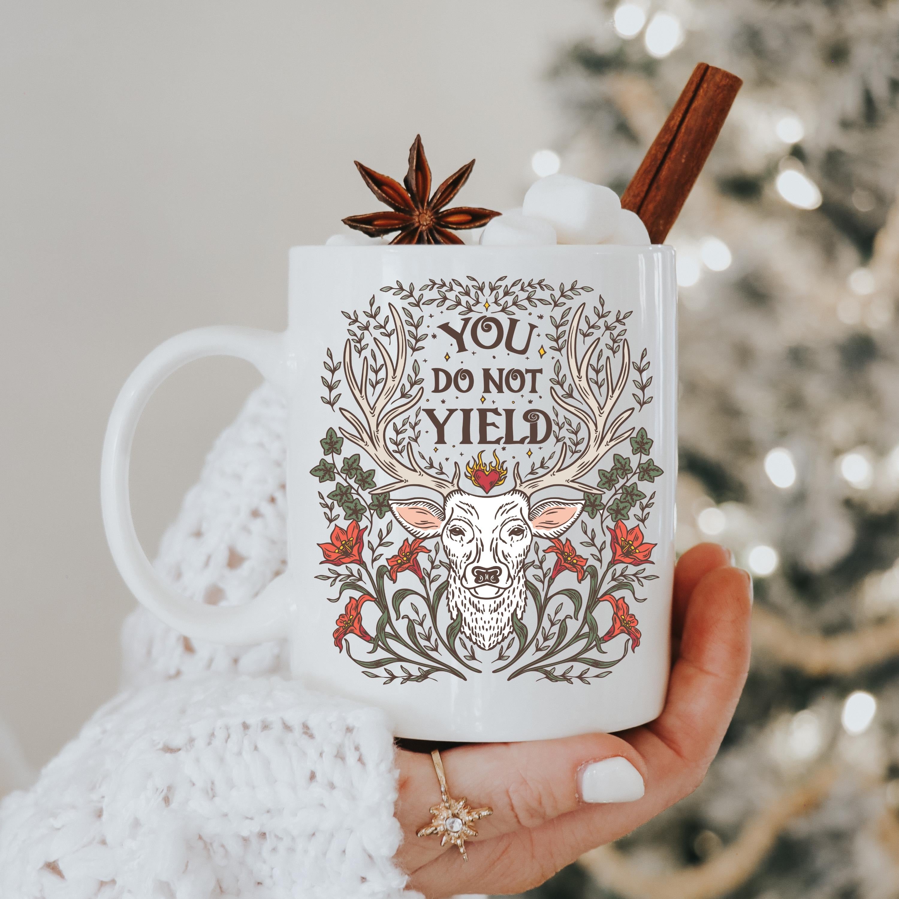 You Do Not Yield Officially Licensed SJM TOG Mug, Bookish Coffee Cup, Fantasy Reader Gifts, Bookworm Tea Cup, Throne of Glass Mug MGVLR26