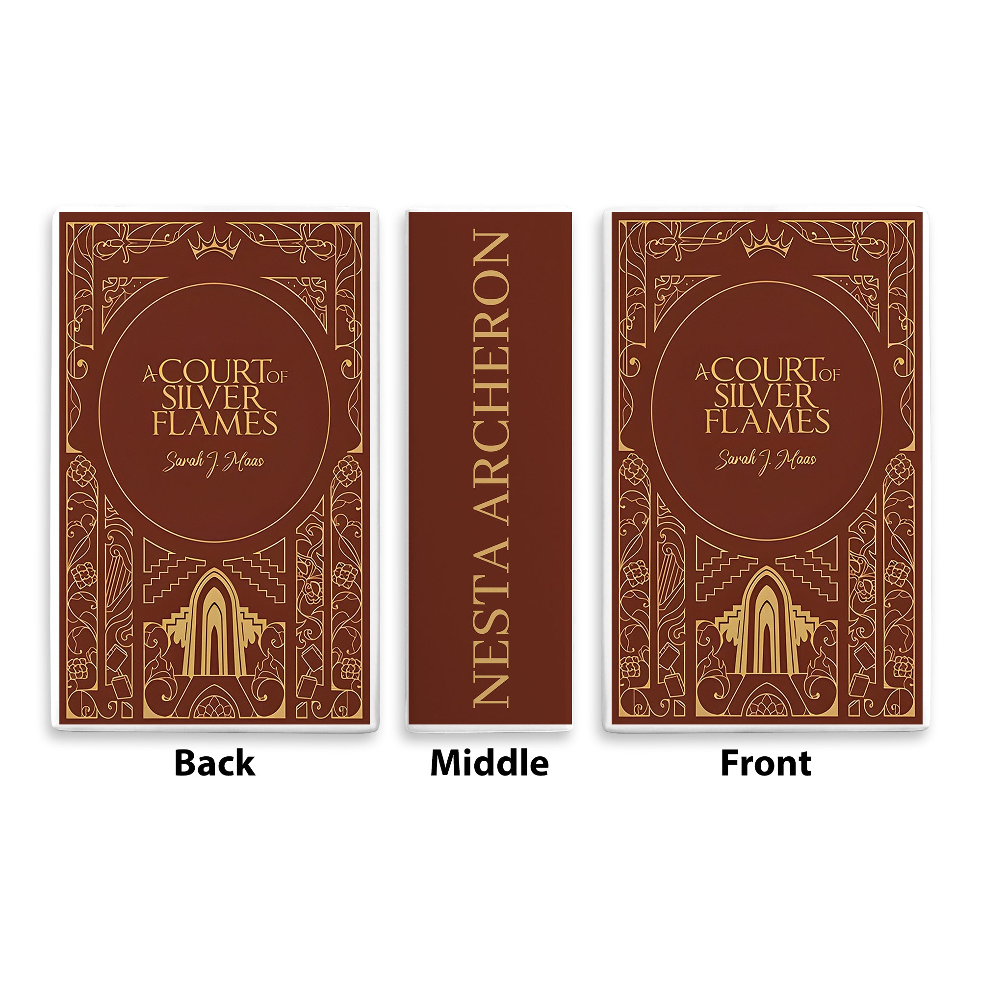 A Court of Sliver And Flames Ceramic Book Vase, Ceramic Fantasy Vase for Book Lovers, Book Gift For Fan CVVRL26