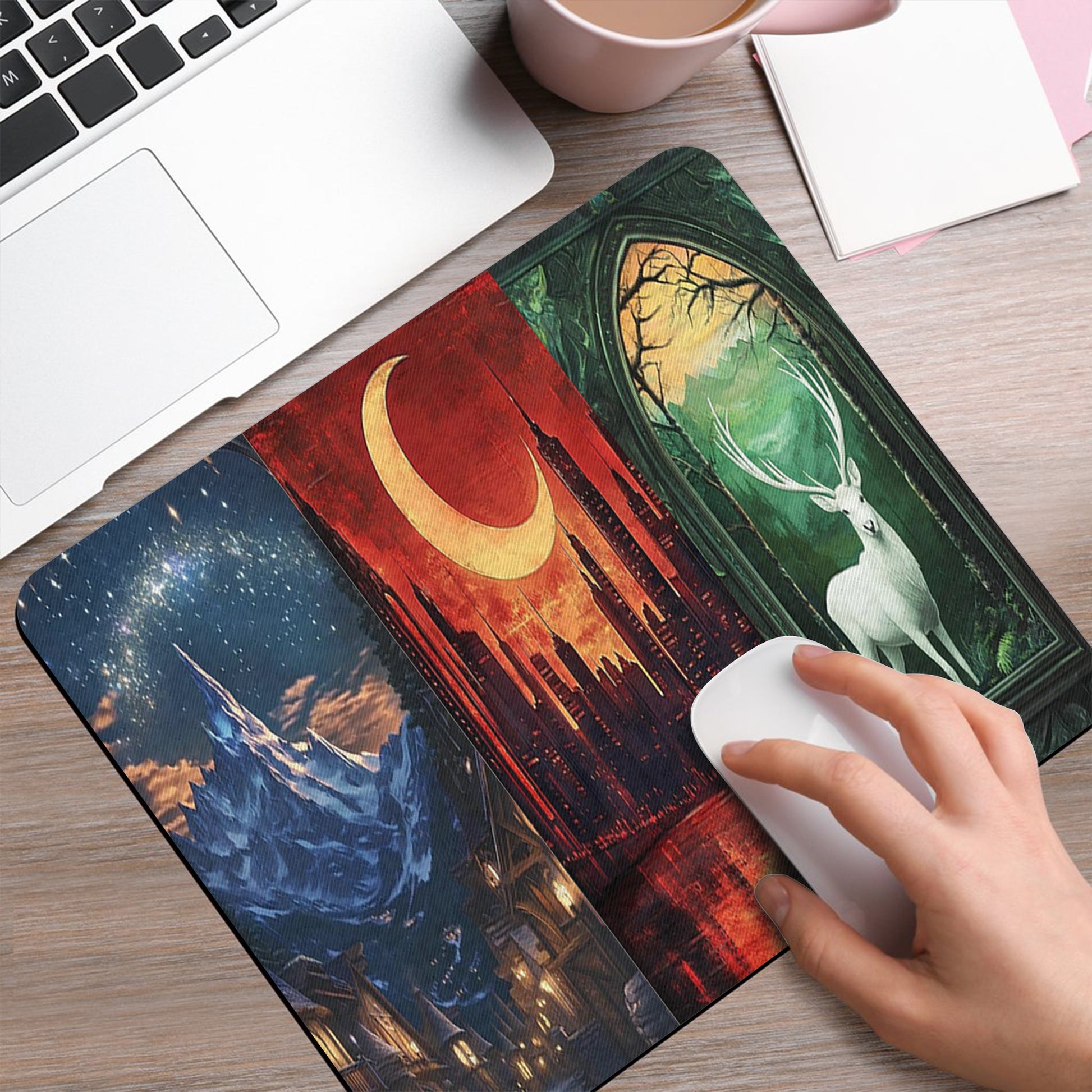 ACOTAR Desk Mat, Velaris Night Court, Crescent City, Great Stag Mouse Pad, SJM Inspired Desk Pad DMVLR26