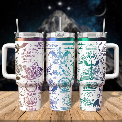 Forever In My Fantasy Era Reading Fantasy Books Tumbler 30oz/40oz, Velaris Bookish Tumbler. VLR22