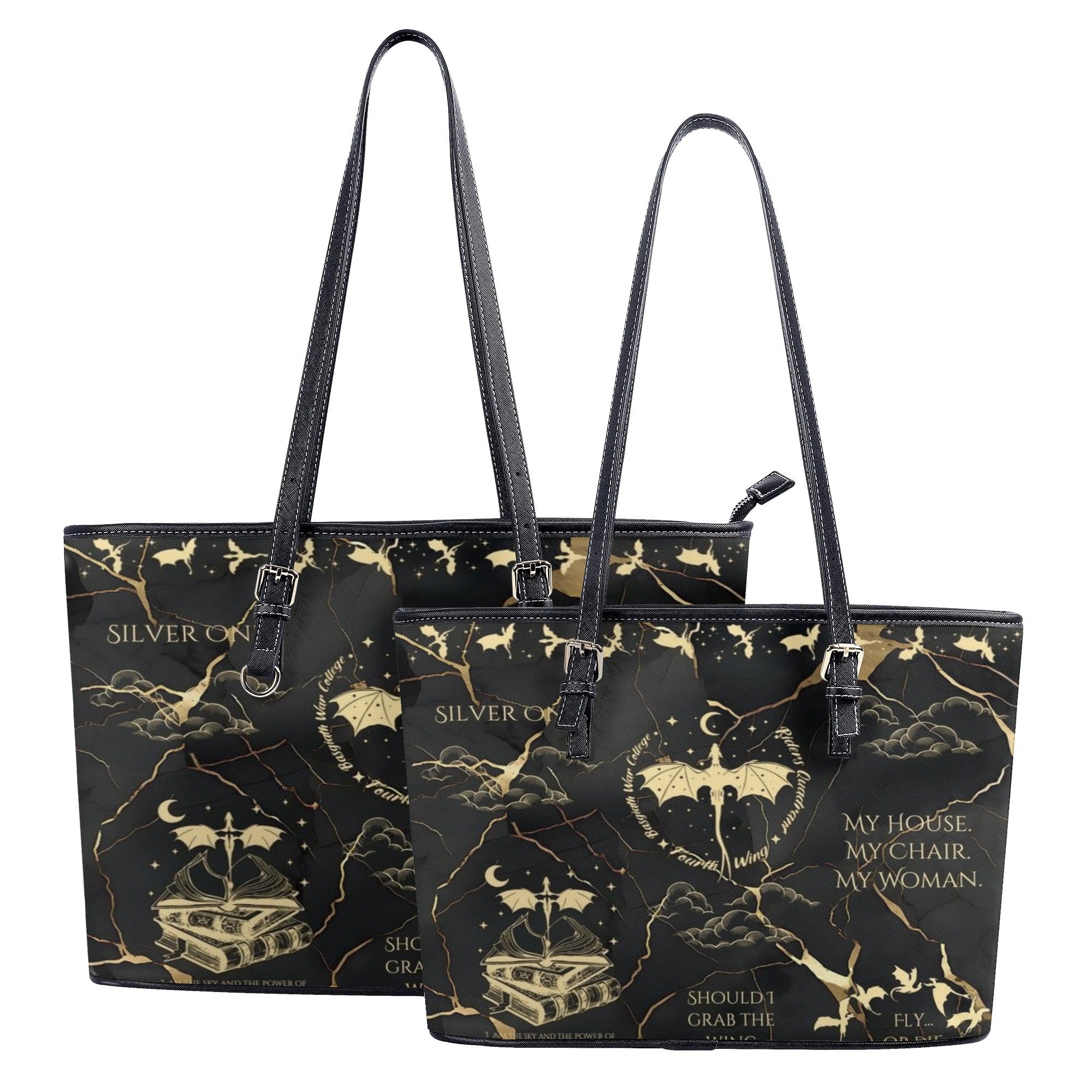 Fourth Wing Inspired Purse with Dragon Leather Bag, Fourth Wing Inspired Bag, Personalized Leather Bag, Fantasy Leather Handbag, Perfect Gift for Women. HBVLR27