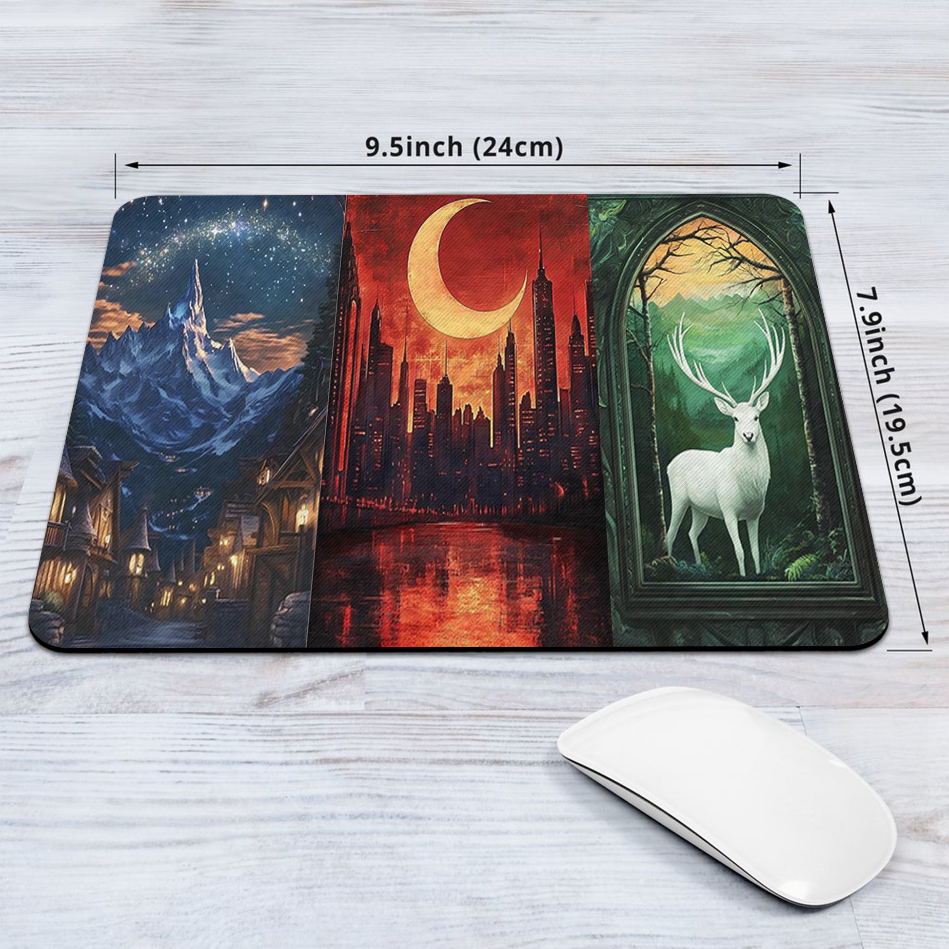 ACOTAR Desk Mat, Velaris Night Court, Crescent City, Great Stag Mouse Pad, SJM Inspired Desk Pad DMVLR26
