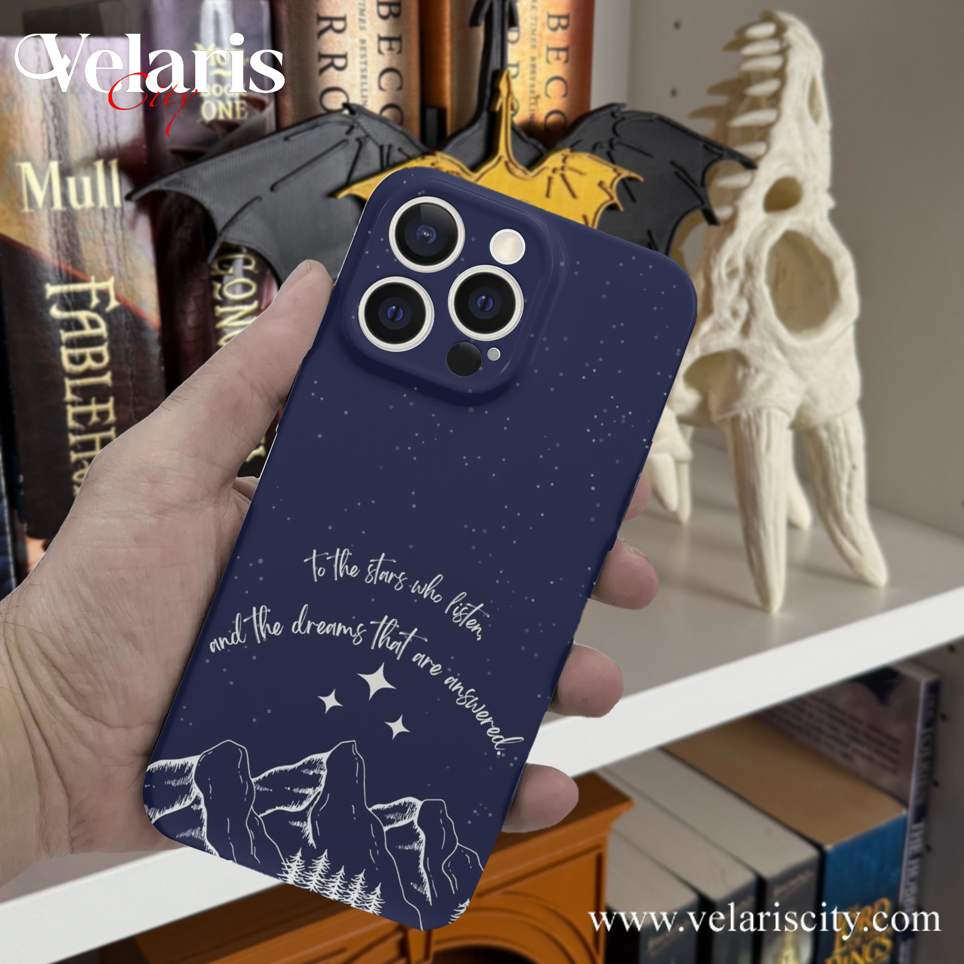 Velaris Quote Inspired Phone Case - ACOTAR Inspired Design, Fantasy Novel iPhone Cover, Book Lover Gift PCVLR25