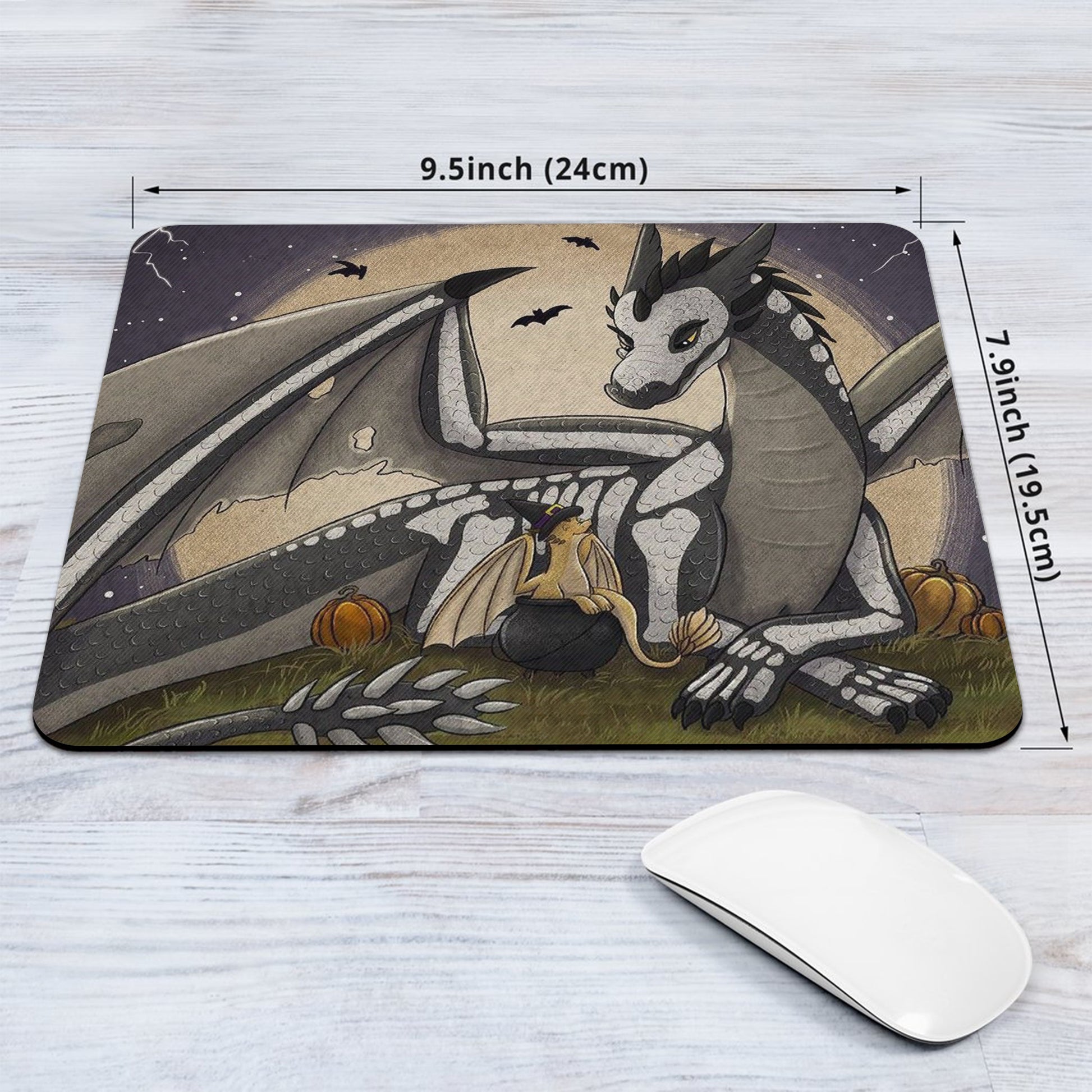 Fourth Wing Desk Mat, Tairn and Andarna Dragon Mouse Pad, Empyrean Series Rebecca Yarros Inspired Desk Pad DMVLR27