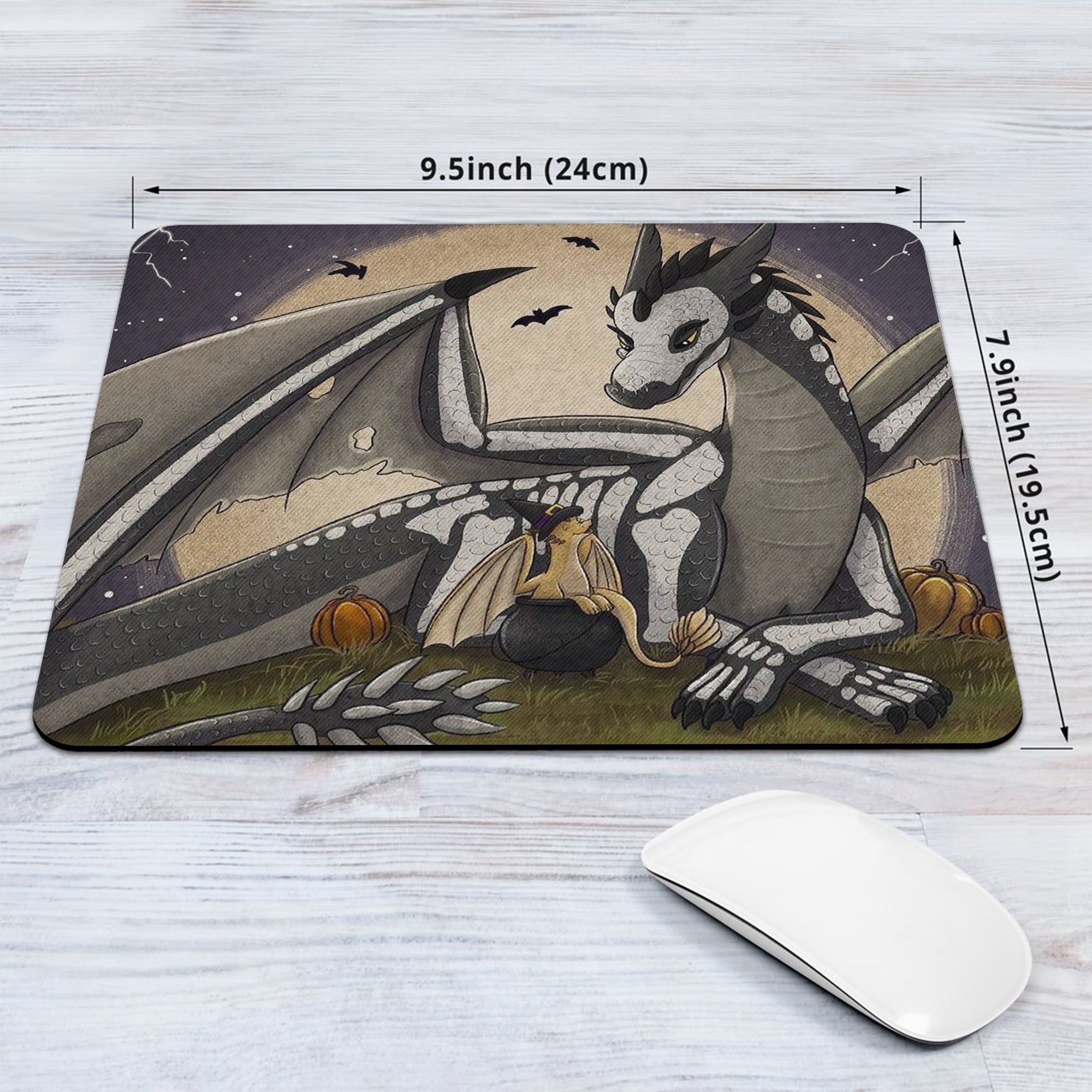 Fourth Wing Desk Mat, Tairn and Andarna Dragon Mouse Pad, Empyrean Series Rebecca Yarros Inspired Desk Pad DMVLR27