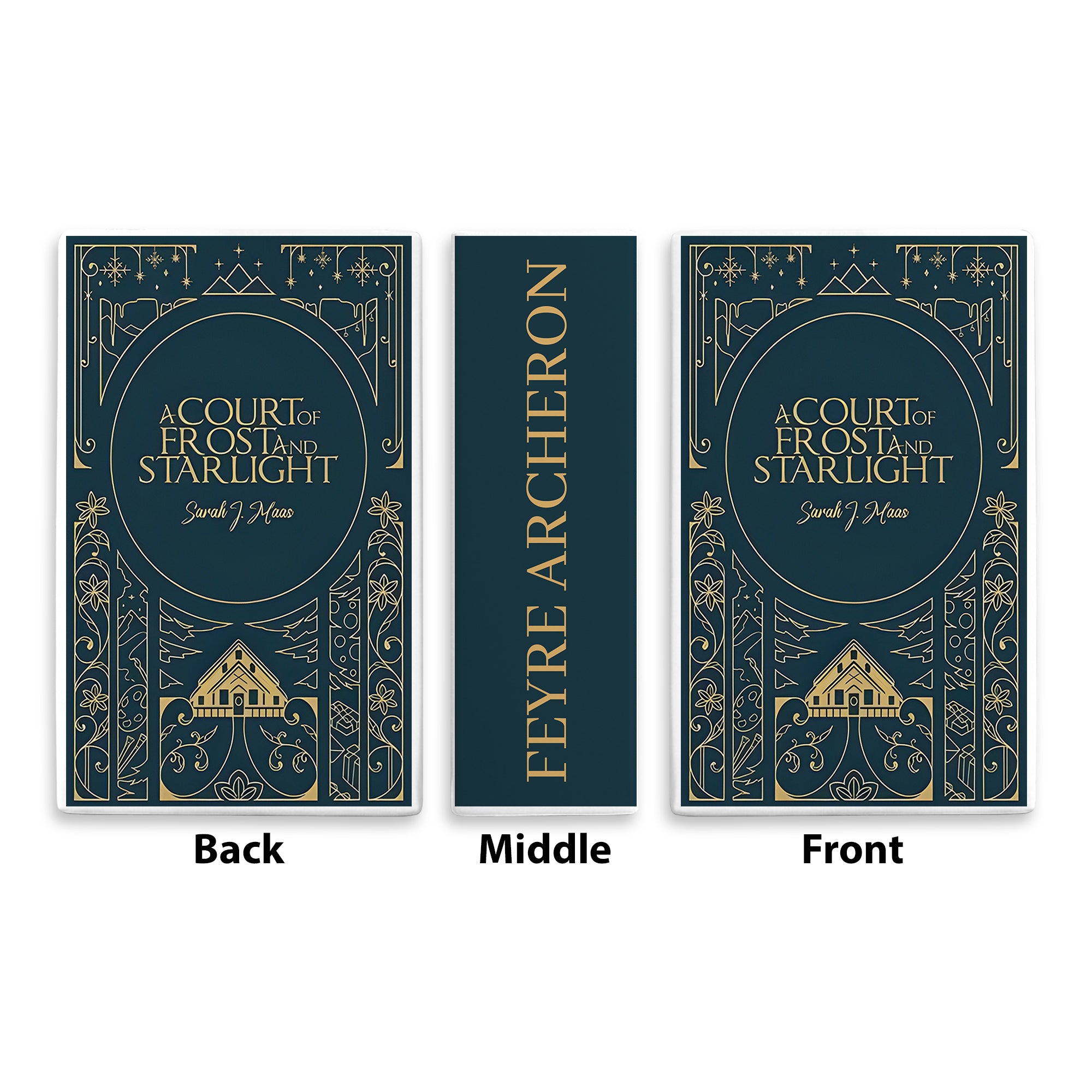 A Court of Frost And Starlight Ceramic Book Vase, Ceramic Fantasy Vase for Book Lovers, Book Gift For Fan CVVRL27