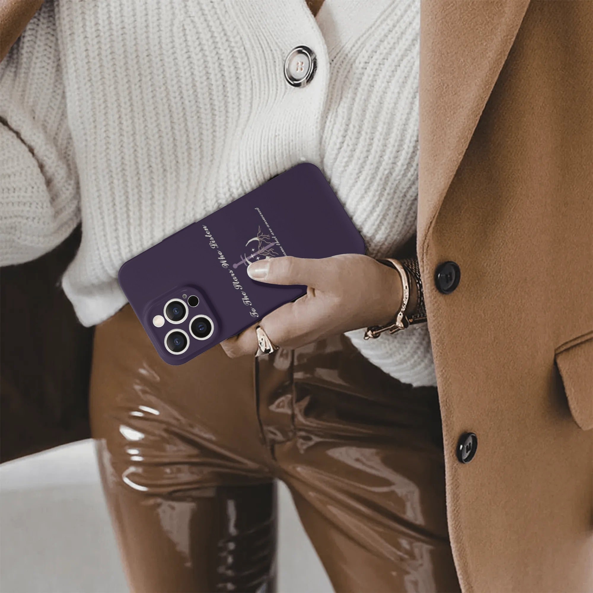 Phone Case To The Stars Who Listen Quote - ACOTAR Inspired Design, Fantasy Novel iPhone Cover, Book Lover Gift PCVLR26