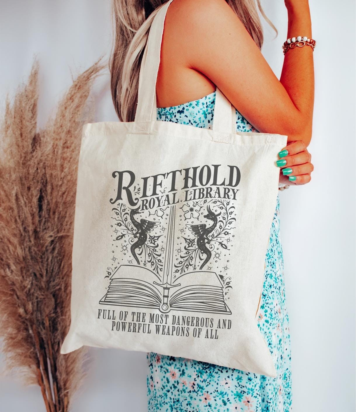 Throne of Glass Tote Bag, SJM Merch, Aelin Galathynius, Bookish Gift, Romantasy Reader, Booktok, Bookstagram, Rowan Whitethorn TBVLR25