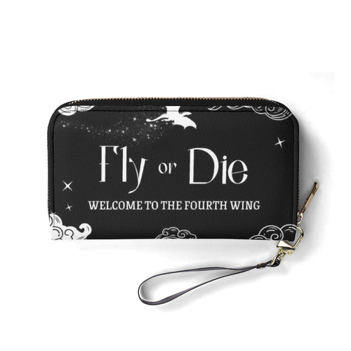 "Fly Or Die" Leather Bag, Fourth Wing Inspired Bag, Personalized Leather Bag, Fantasy Leather Handbag, Perfect Gift for Women. HBVLR29