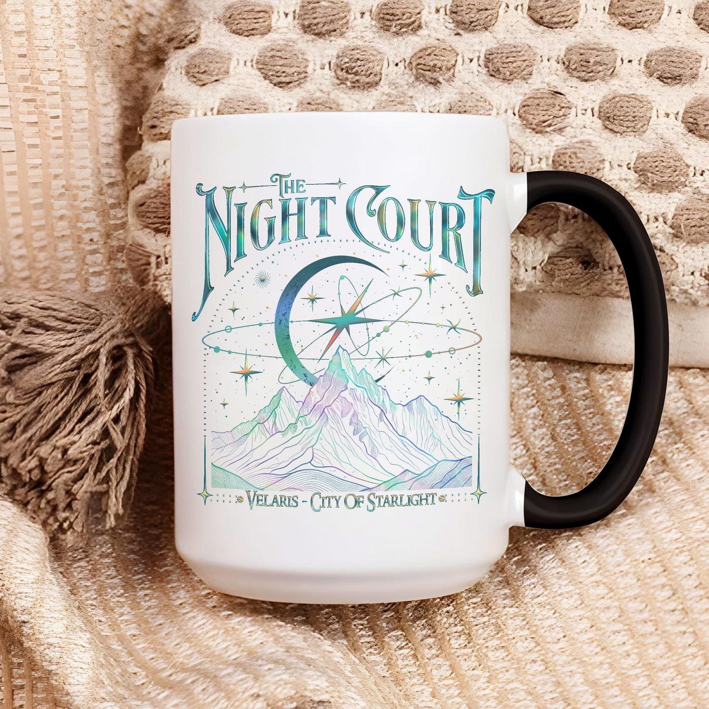 Acotar Velaris Coffee Mug, Acotar The Night Court Ceramic Mug, SJM Mug Merch, Gift For Book Lover MGVLR28