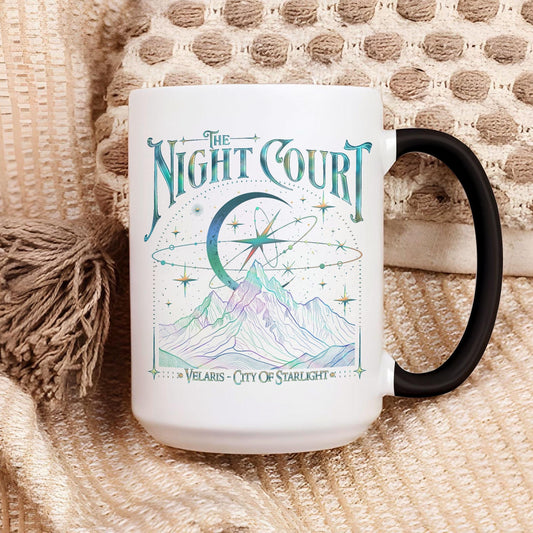 Acotar Velaris Coffee Mug, Acotar The Night Court Ceramic Mug, SJM Mug Merch, Gift For Book Lover MGVLR28