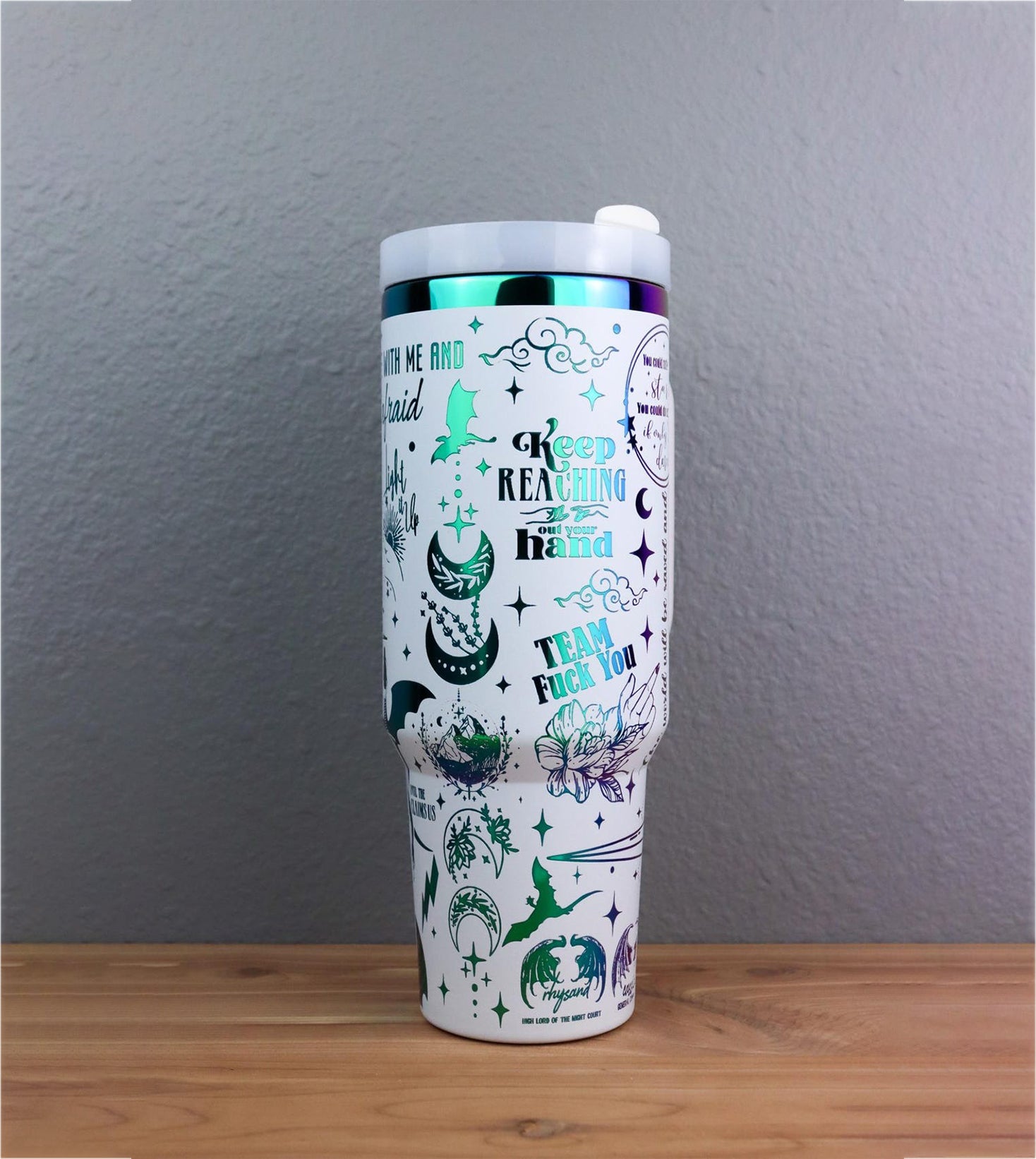 A Court of Thorns and Roses Engraved Tumbler 30oz/40oz, ACOTAR Tumbler Gift. VLR16