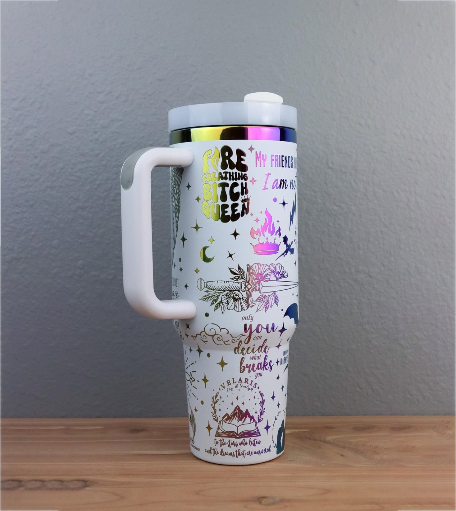 A Court of Thorns and Roses Engraved Tumbler 30oz/40oz, ACOTAR Tumbler Gift. VLR16