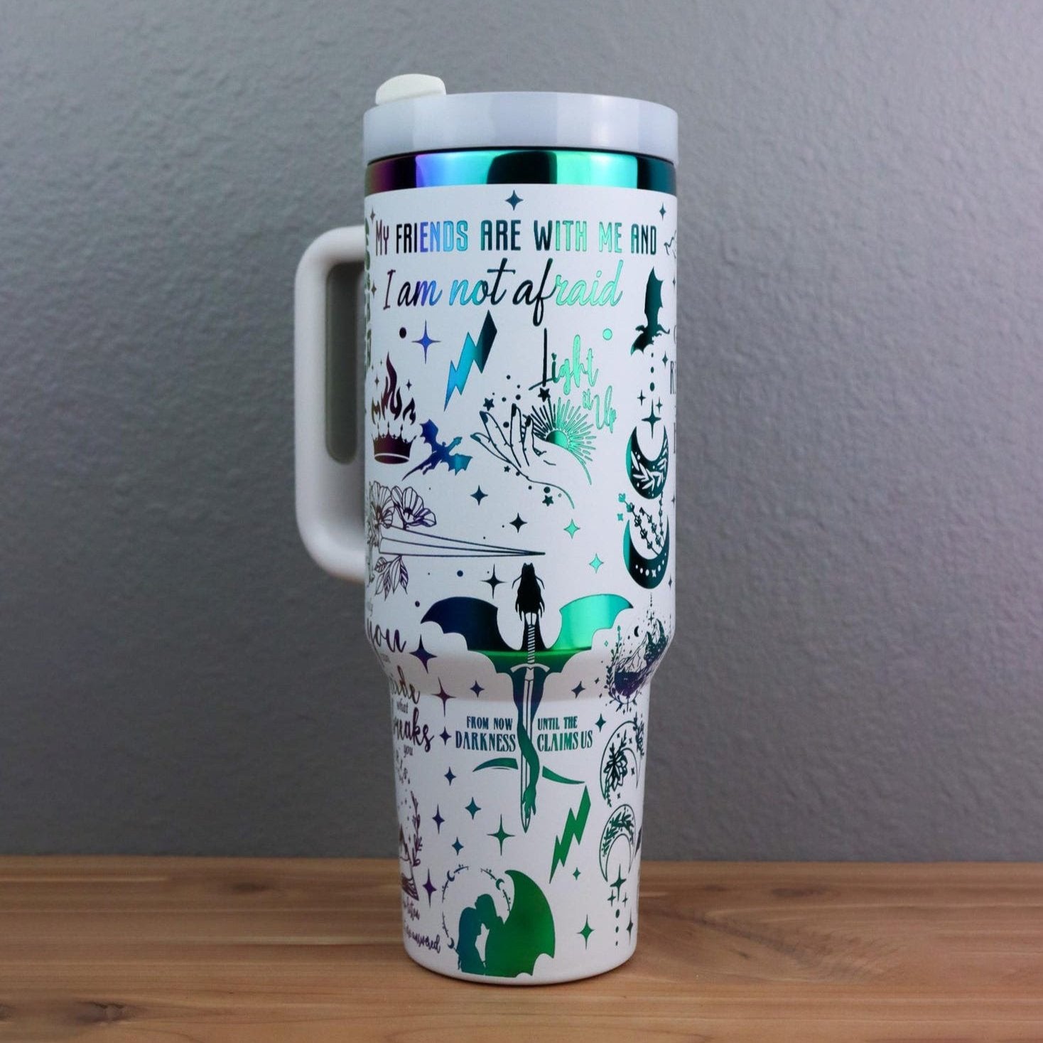 A Court of Thorns and Roses Engraved Tumbler 30oz/40oz, ACOTAR Tumbler Gift. VLR16