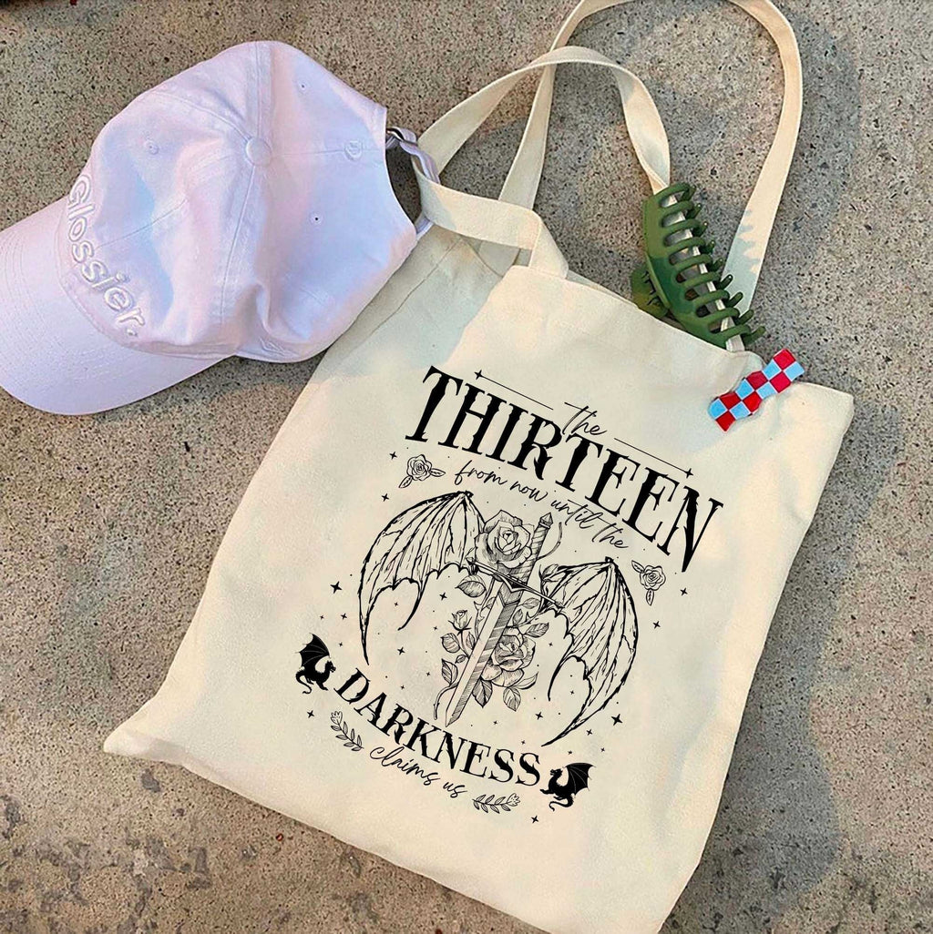 The Thirteen Throne Of Glass Tote Bag, Sjm TOG Manon, From Now Until The Darkness Claims Us Tote Bag, We Are The Thirteen, Bookish Gift TBVLR27