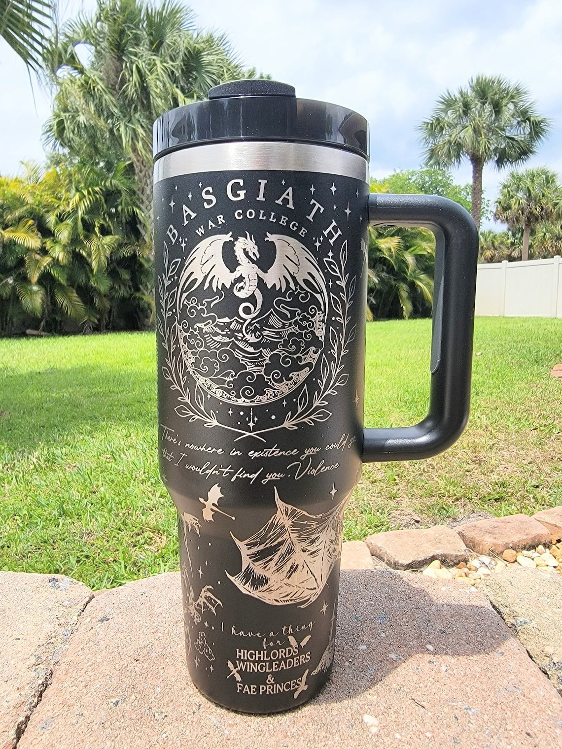 Fouth Wing Tumbler 30oz/40oz, Basgiath War College Tumbler, Fourth Wing Tumbler. VLR36