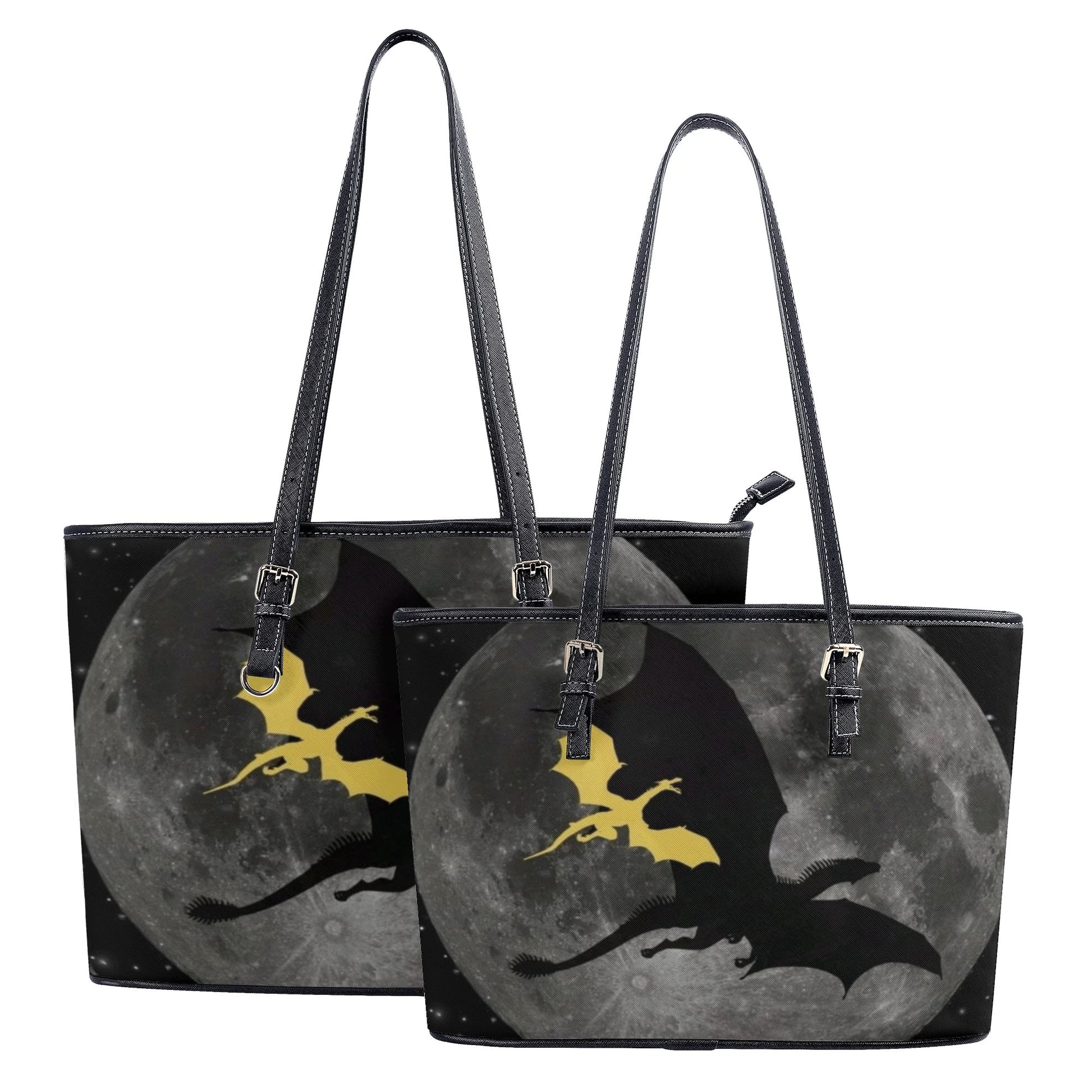 Fourth Wing Leather Bag, Moonlit Dragon Bag, Personalized Leather Bag, Fantasy Leather Handbag, Perfect Gift for Women. HBVLR03