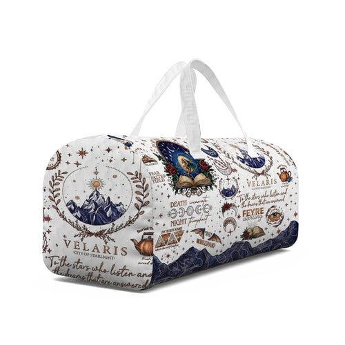 ACOTAR Duffel Bag, Velaris Night Court Travel Bag, In My Fantasy Era Bookish Bag, Velaris City Book Lover Gift, QTBVLR02
