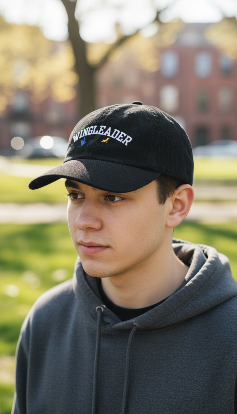 Fourth Wing Inspired Wingleader Corduroy Dad Hat, Dragon Rider Embroidered Cap, Fantasy Bookish Gift for Readers VLRH16