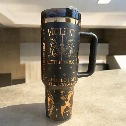 Iron Flame Tumbler 30oz/40oz, Fourth Wing Tumbler, The Empyrean Tumbler. VLR02